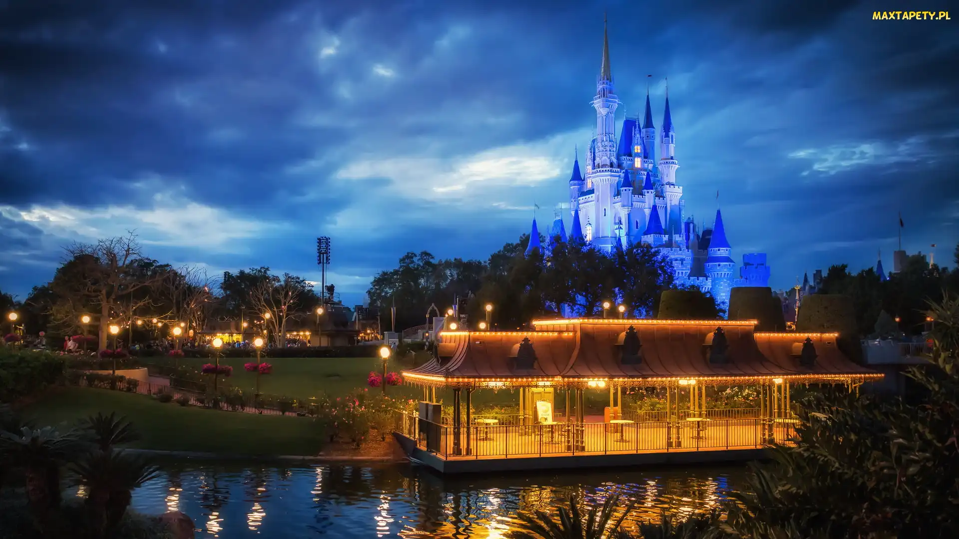 Floryda, Orlando, Magic Kingdom, Stany Zjednoczone, Zamek, Park rozrywki, Disneyland