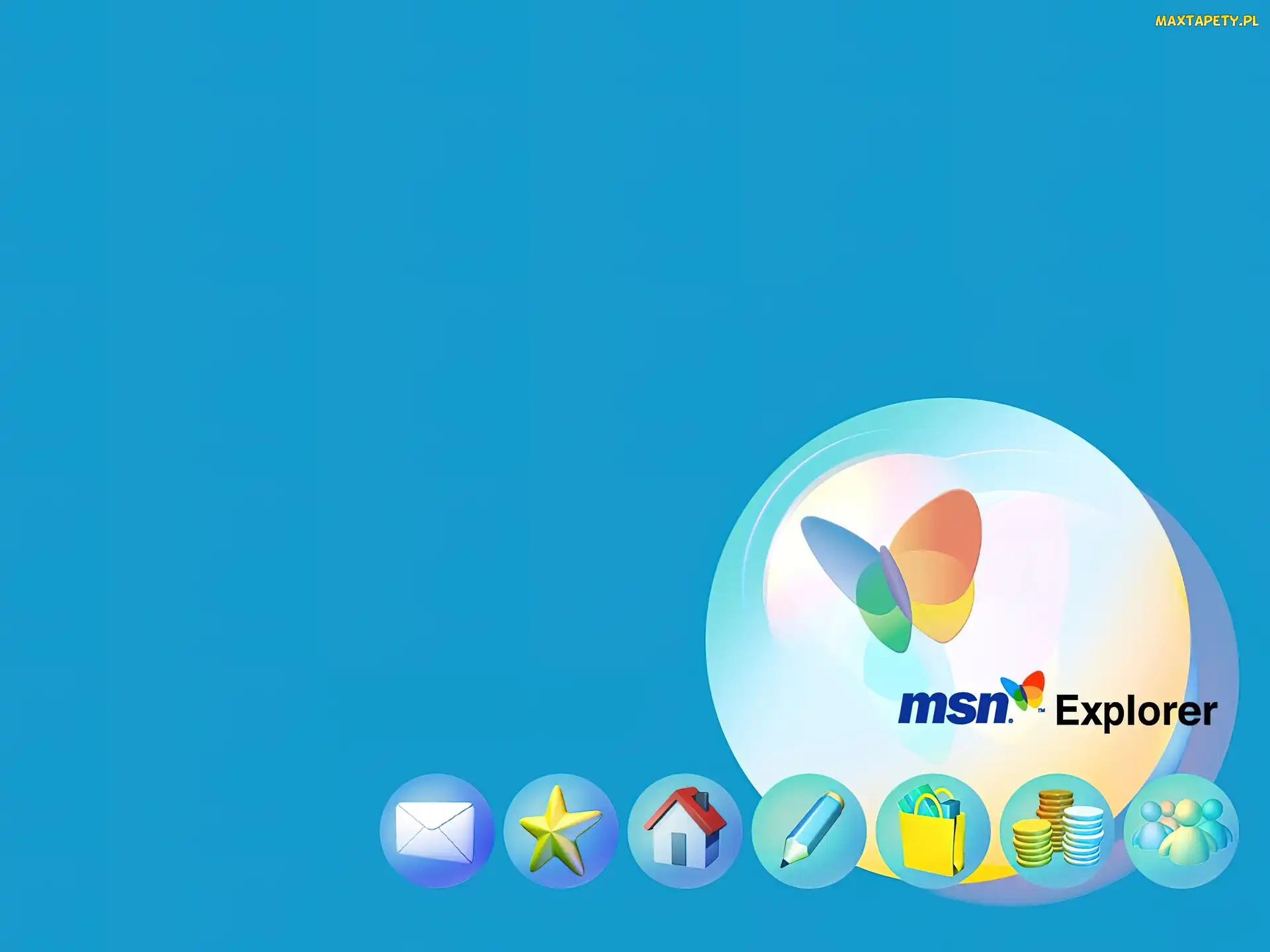 domek, motyl, Programy MSN, grafika