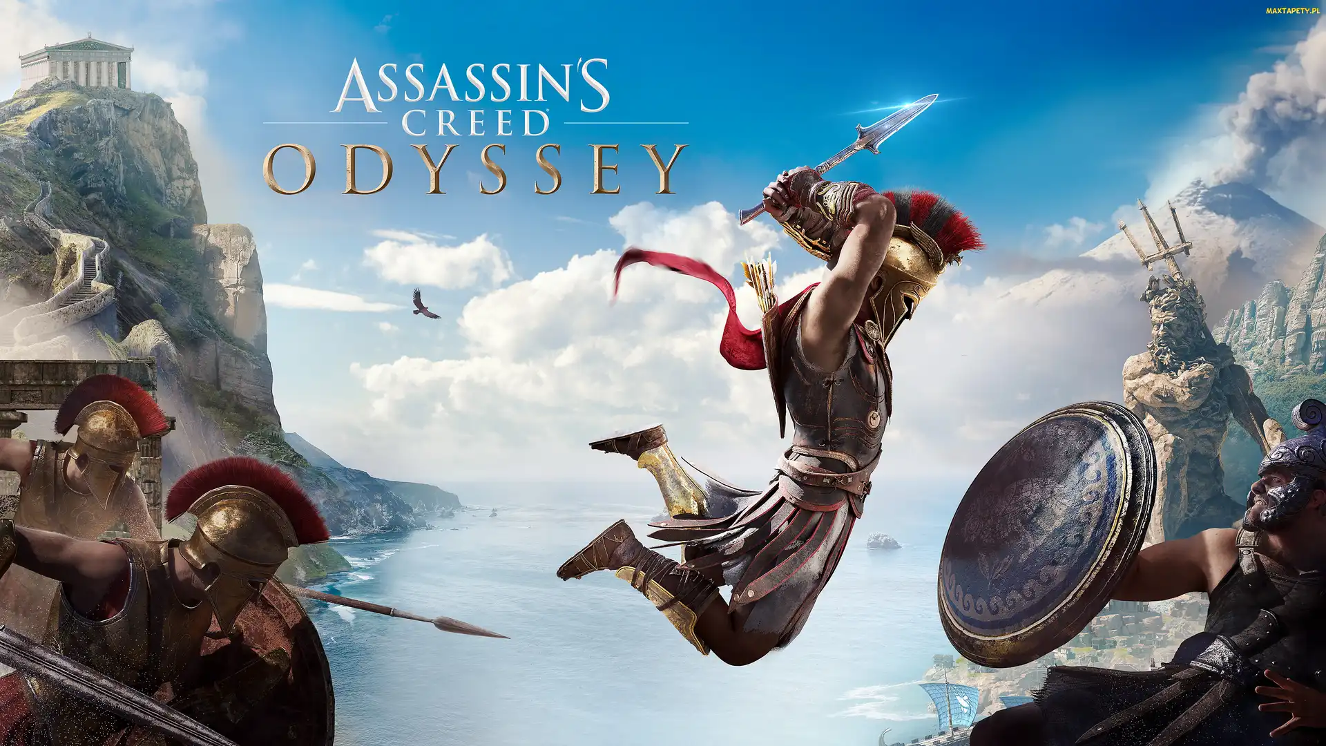 Alexios, Assassins Creed Odyssey, Plakat, Gra