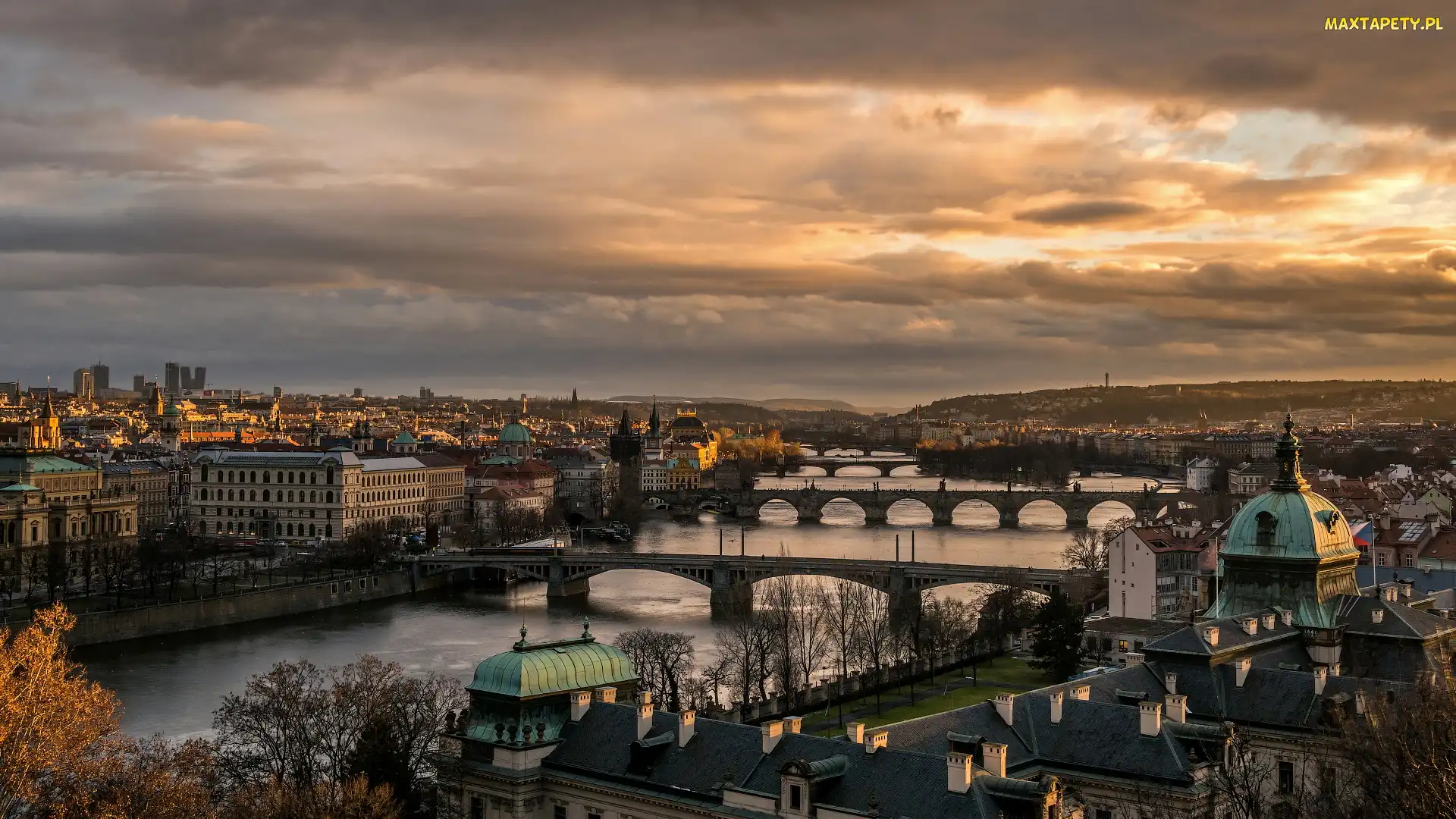 Mosty, Czechy, Praga, Miasto, Rzeka Wełtawa