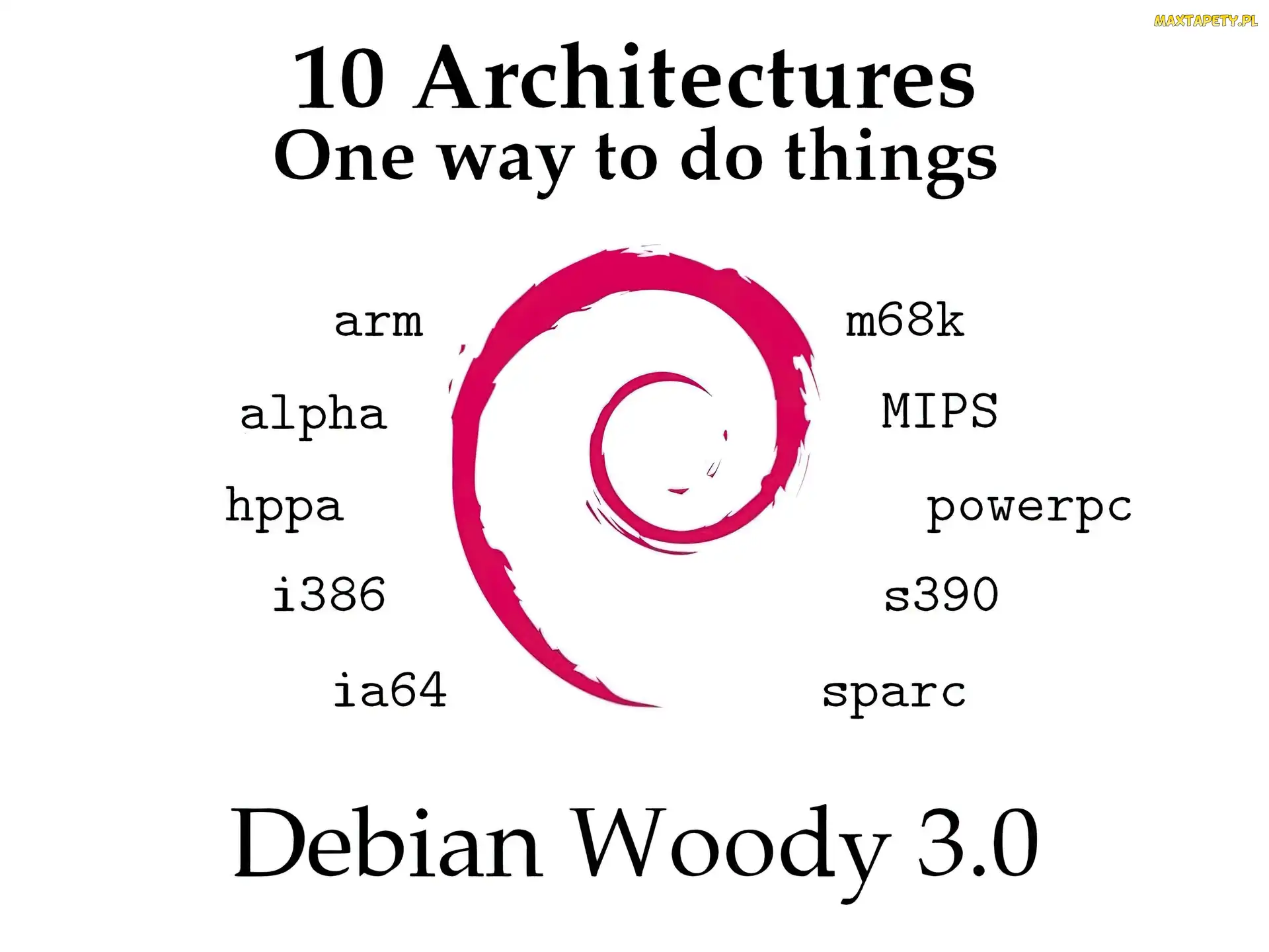 Linux Debian, zawijas, muszla, ślimak
