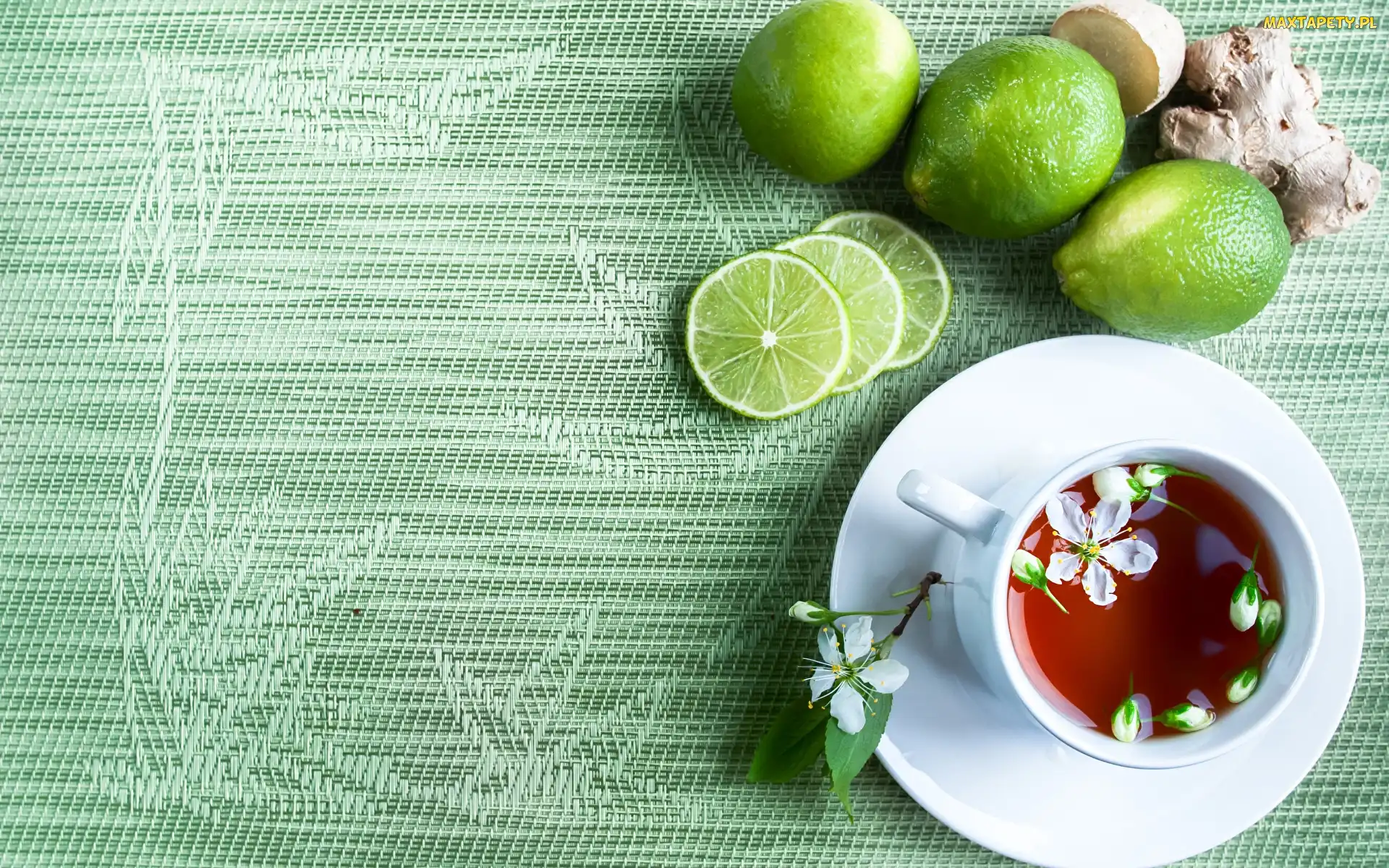 Limonki, Filiżanka, Herbata