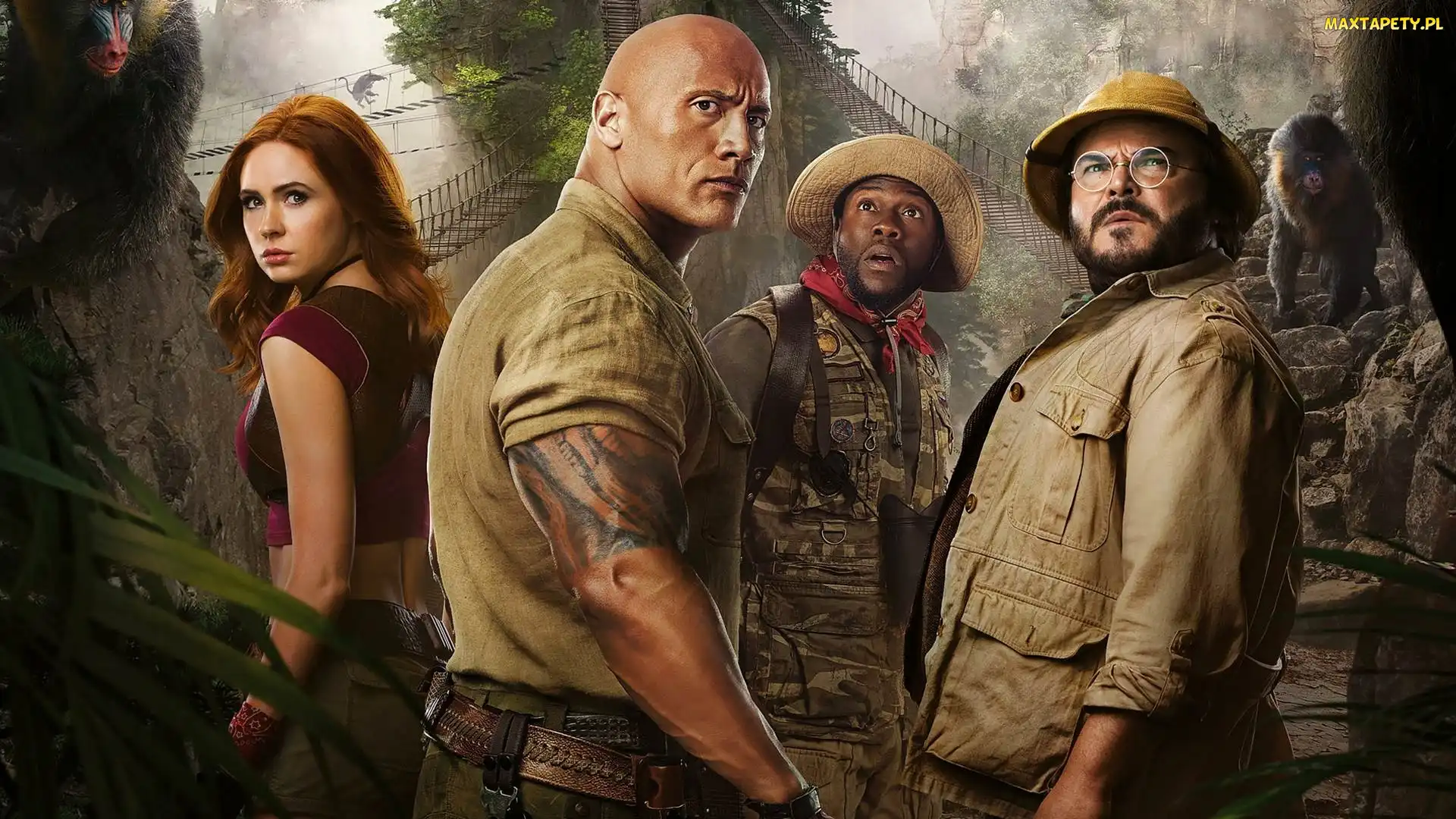 Film, Kevin Hart, Aktorka, Jack Black, Karen Gillan, Dwayne Johnson, Jumanji Następny Poziom, Jumanji The Next Level, Aktor