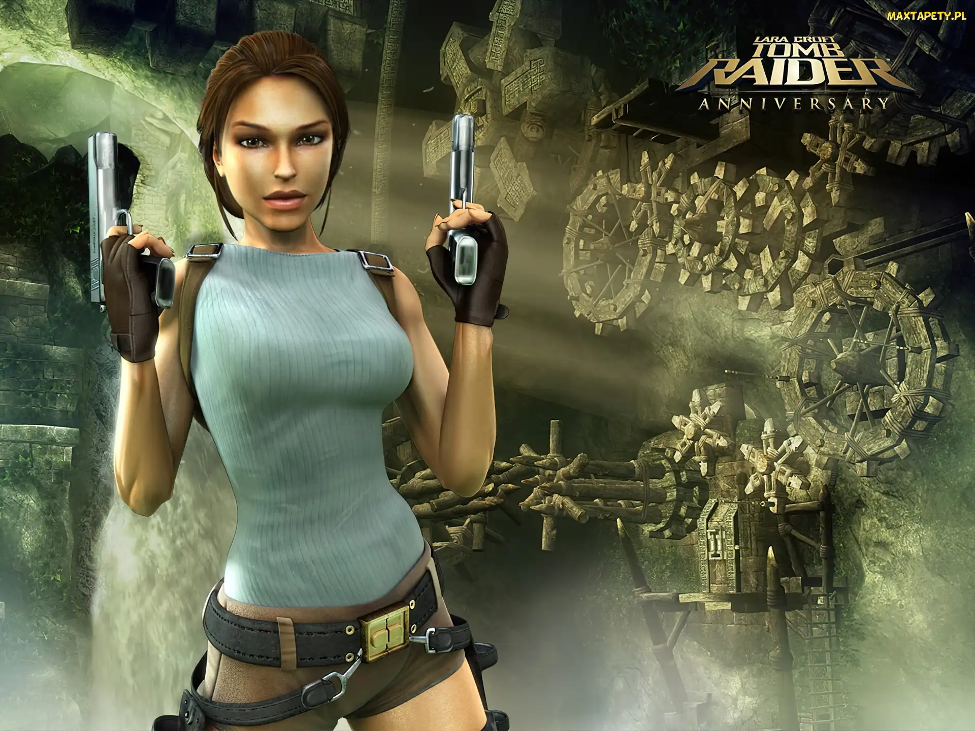 broń, Tomb Raider Anniversary, kobieta
