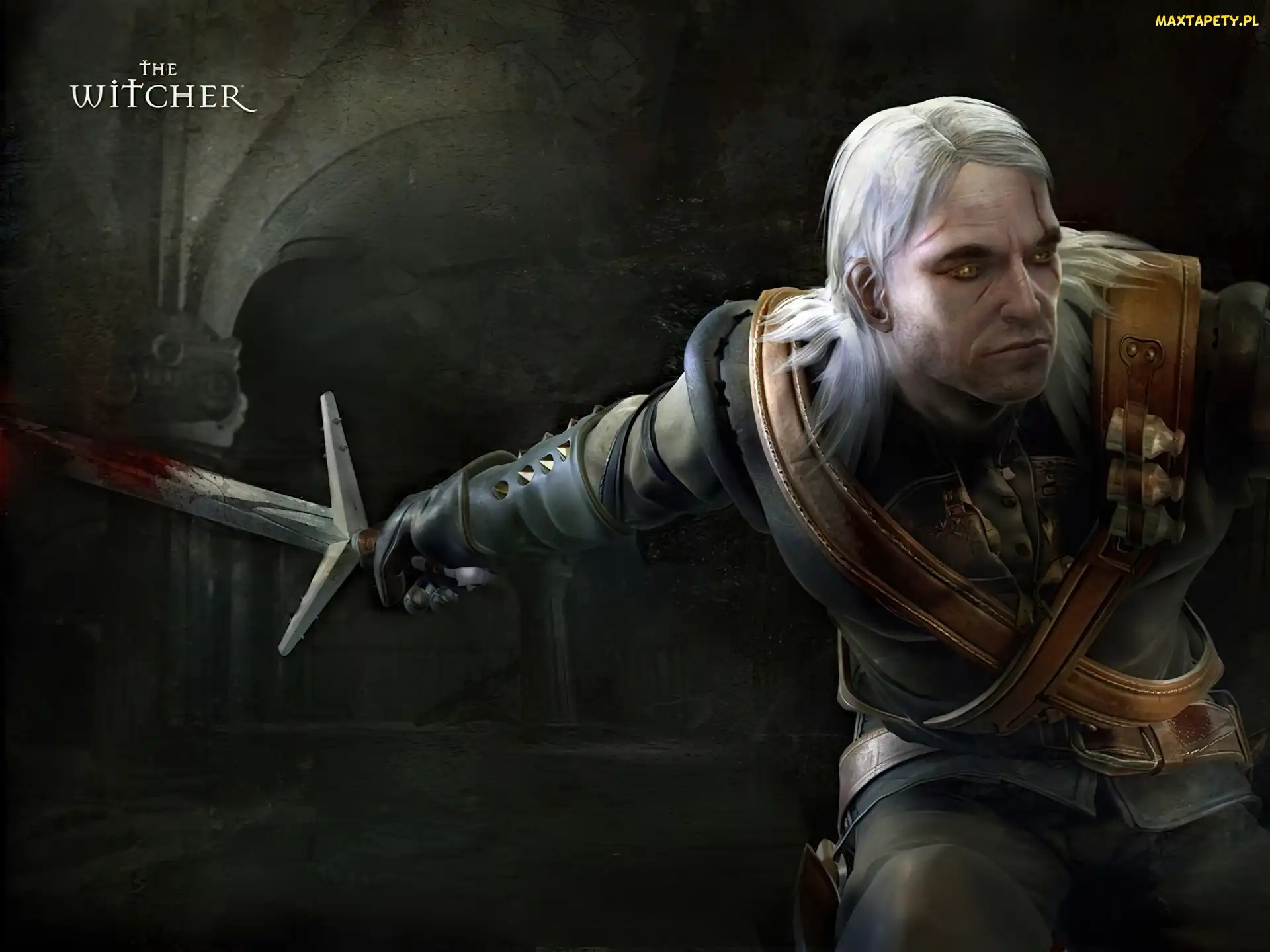 fantasy, miecz, The Witcher, mężczyzna