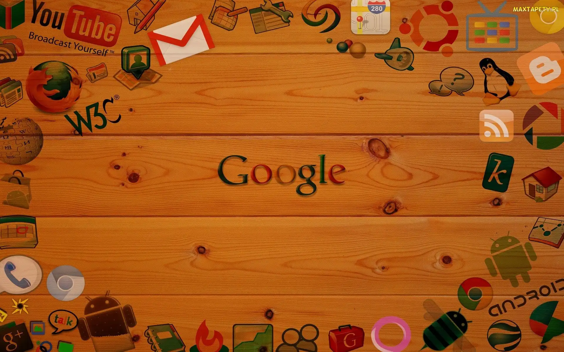 Ikony, Deski, Logo, Google