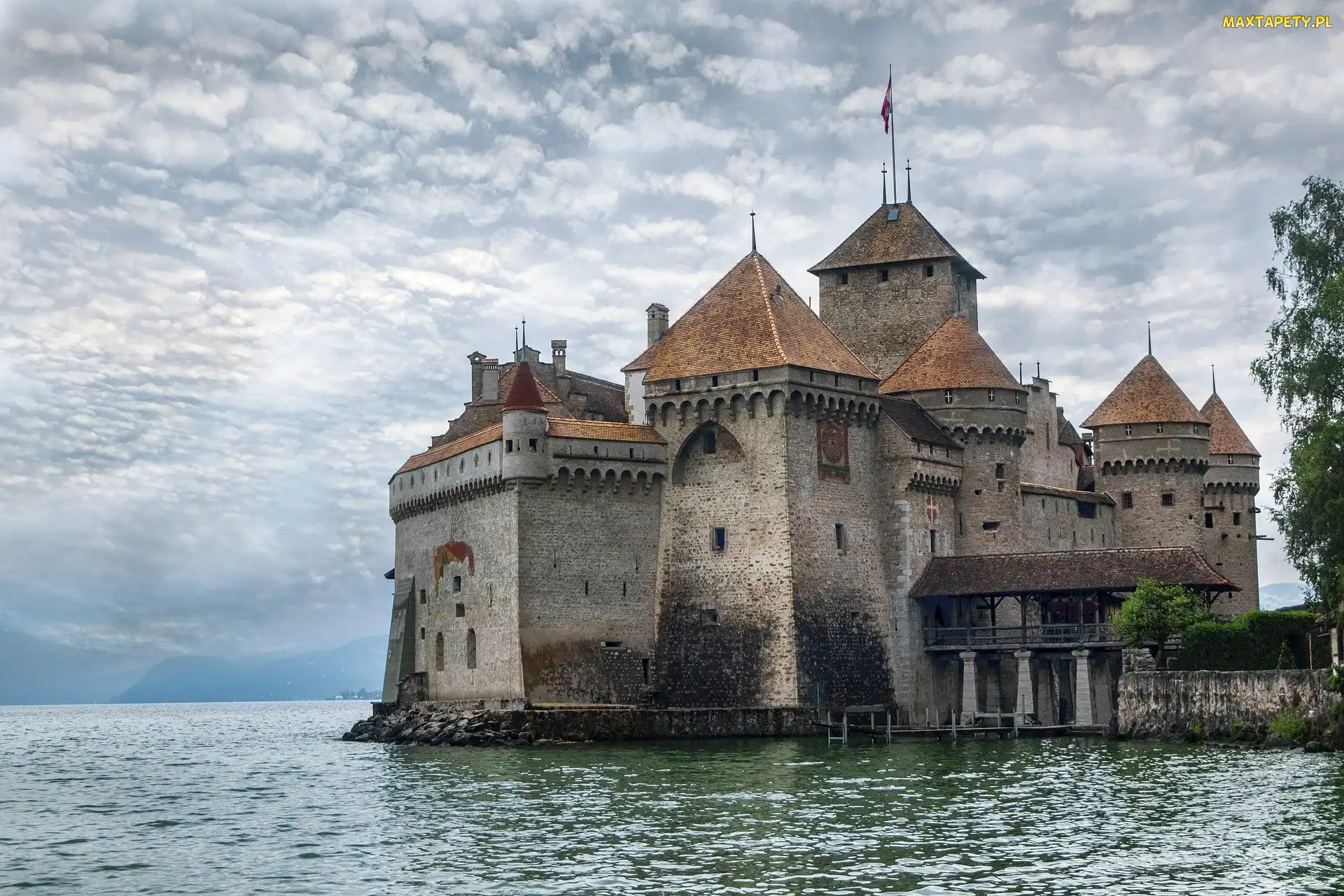 Szwajcaria, Kanton Vaud, Zamek Chillon, Jezioro Genewskie