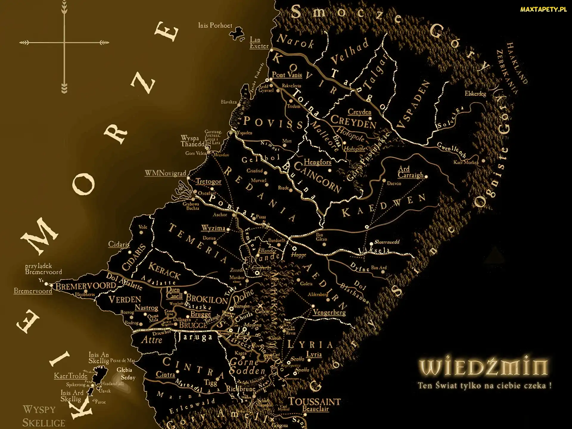 The Witcher, mapa