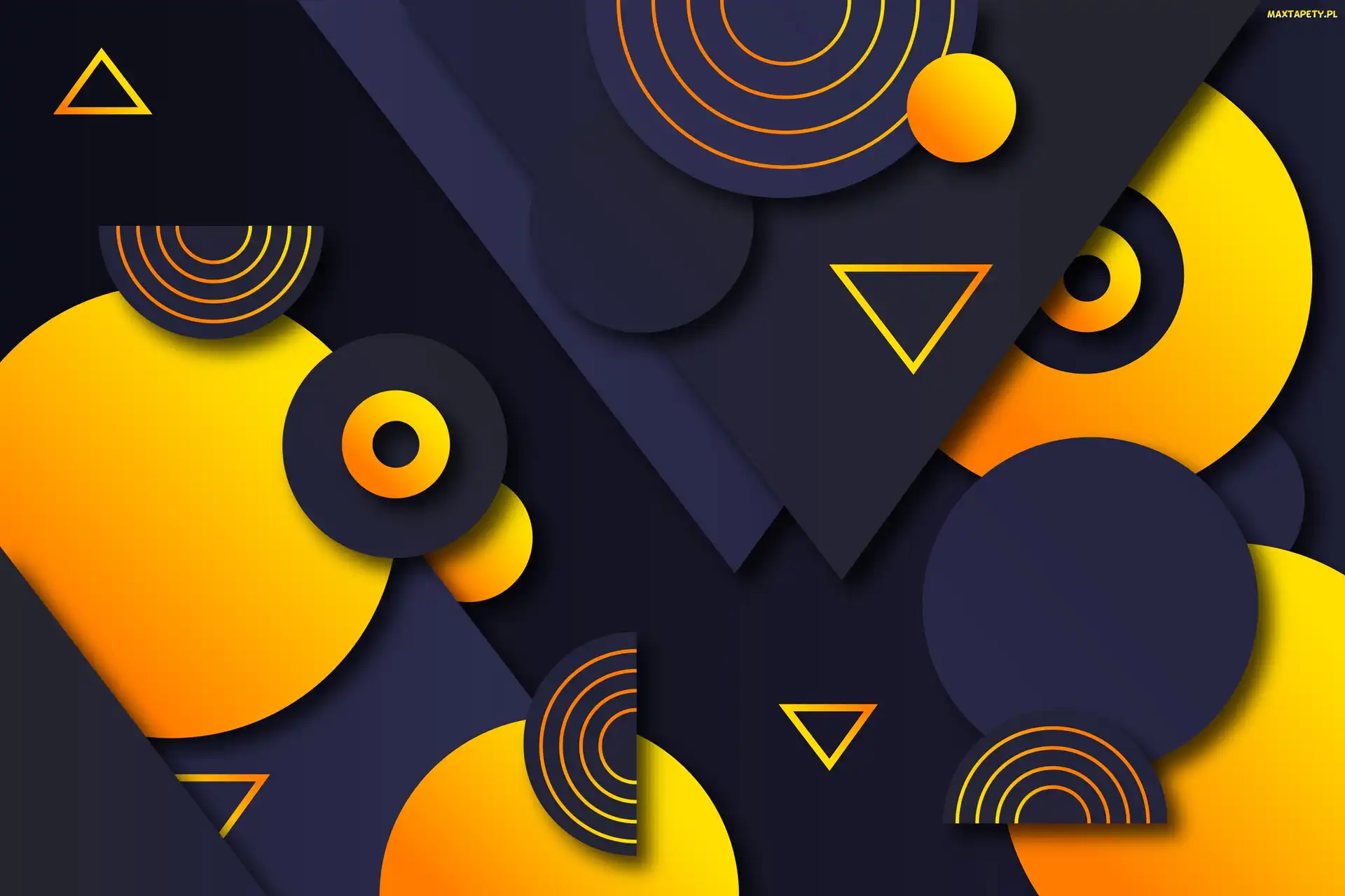 Figury, Trójkąty, Koła, Geometryczne, Grafika