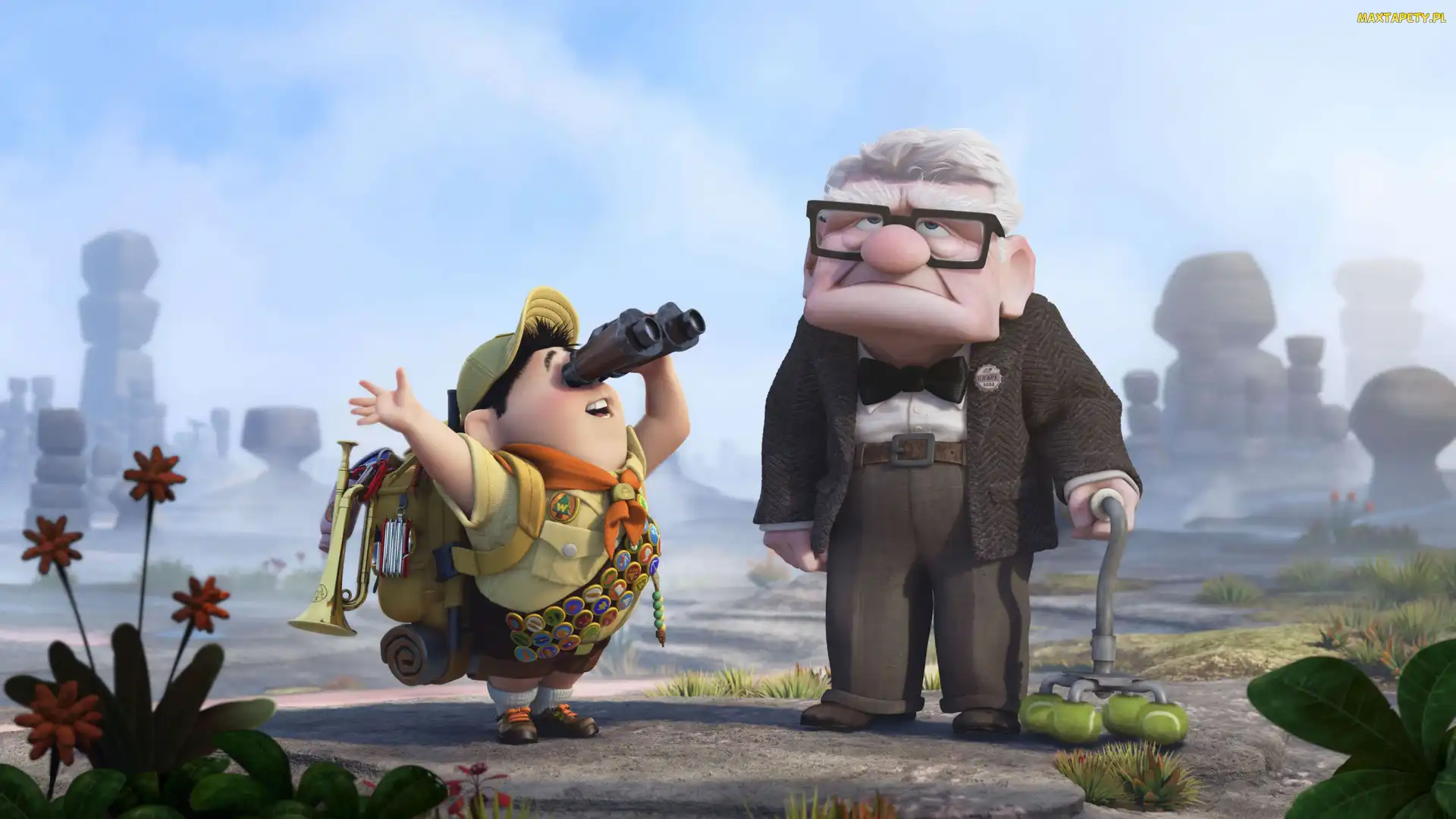Film animowany, Skaut Russell, Up, Dziadek Carl Fredricksen, Odlot