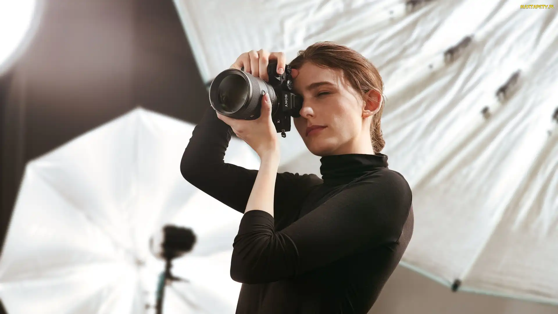 Fotograf, Aparat fotograficzny, Kobieta