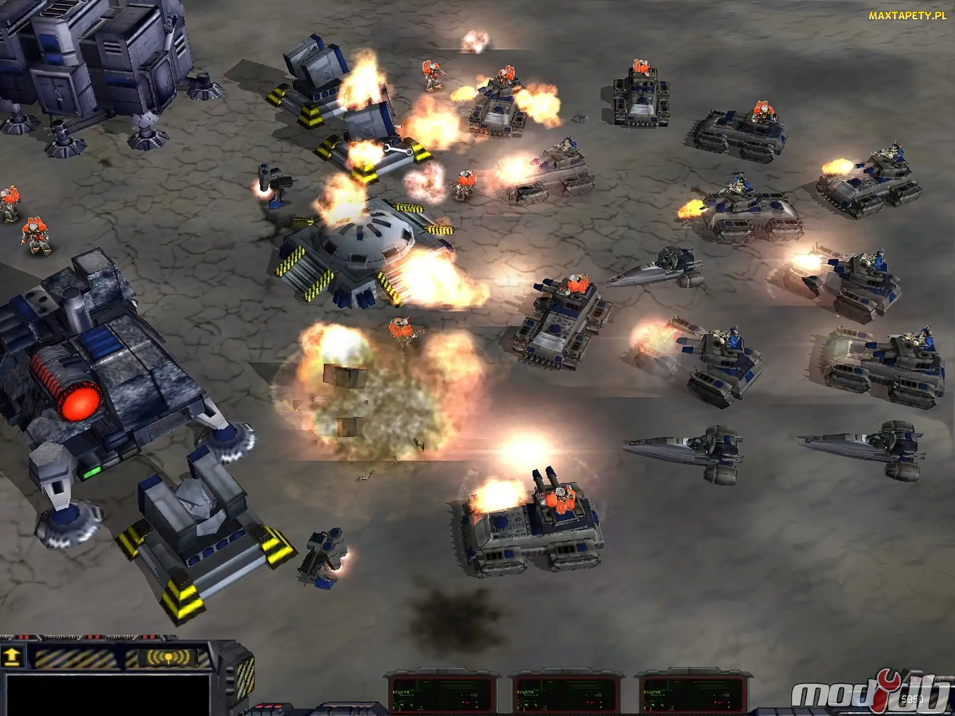 roboty, Starcraft 2, ogień, czołgi, walka