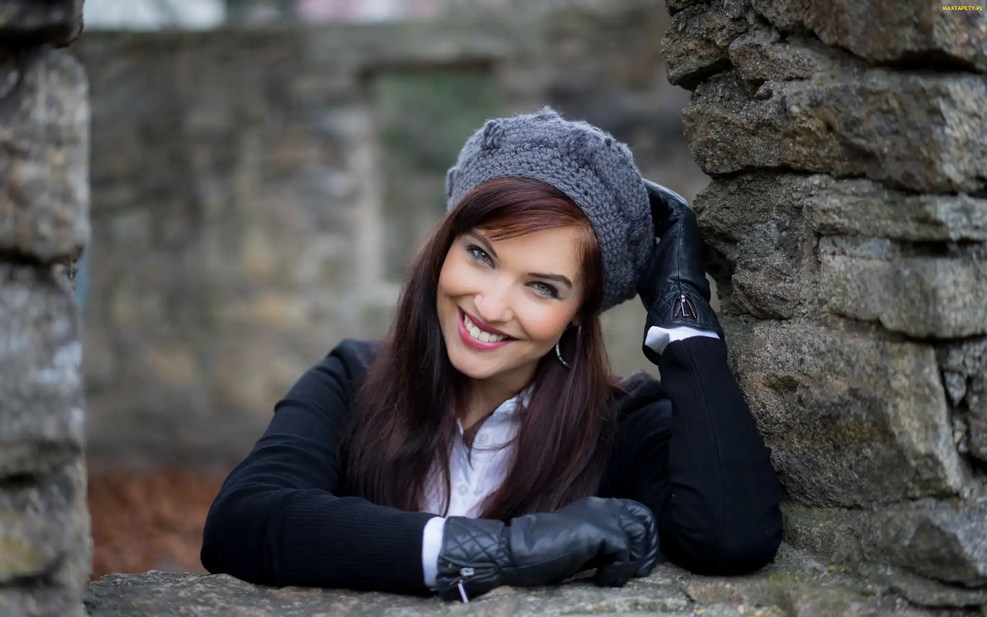 SEM, Sandra Elizabeth Mae, Kobieta, Uśmiechnięta, Beret, Piosenkarka
