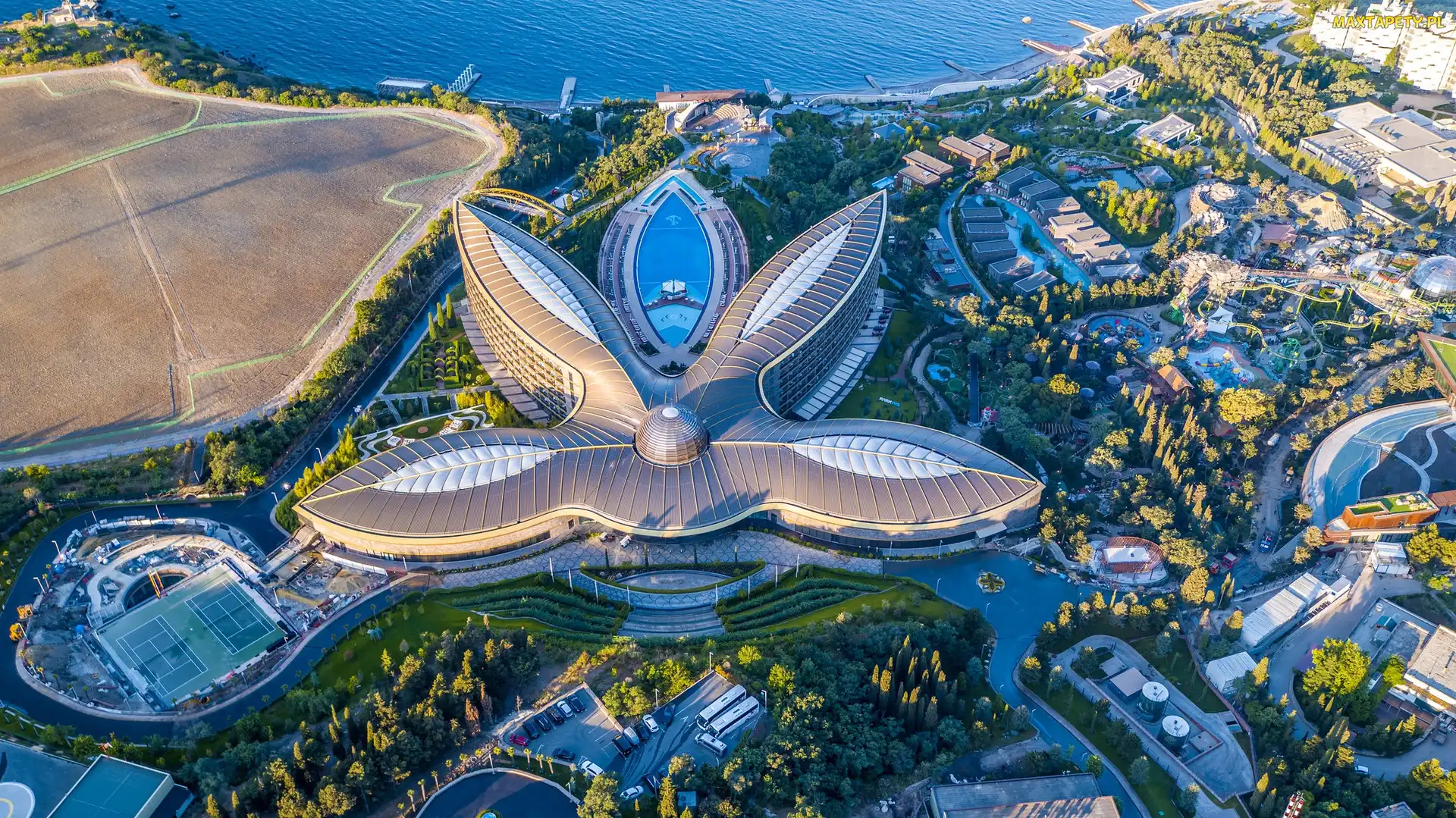 Z lotu ptaka, Hotel Mriya Resort Spa, Krym, Morze Czarne