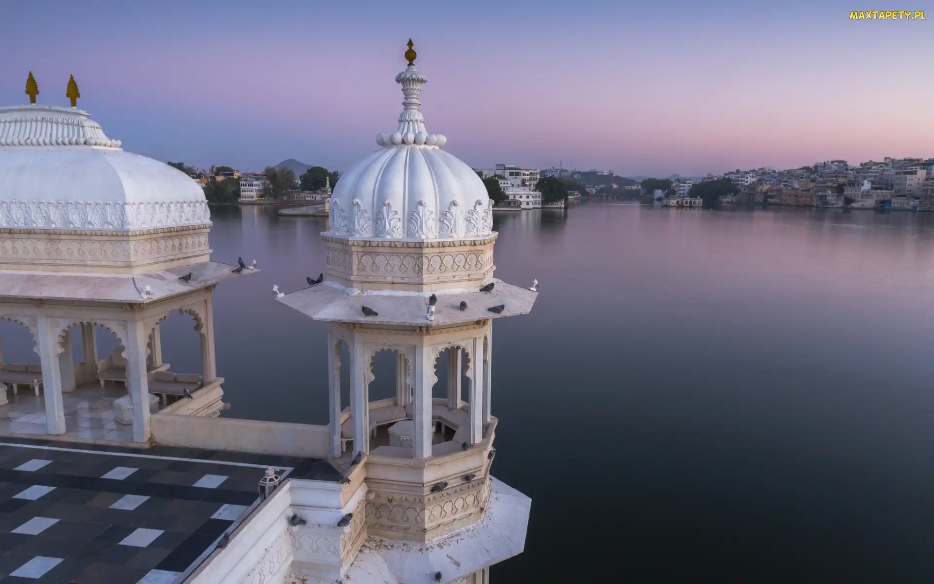 Indie, Udajpur, Jezioro Pichola, Stan Radżastan, Radżastan, Stan, Udaipur, Hotel, Indie, Taj Lake Palace