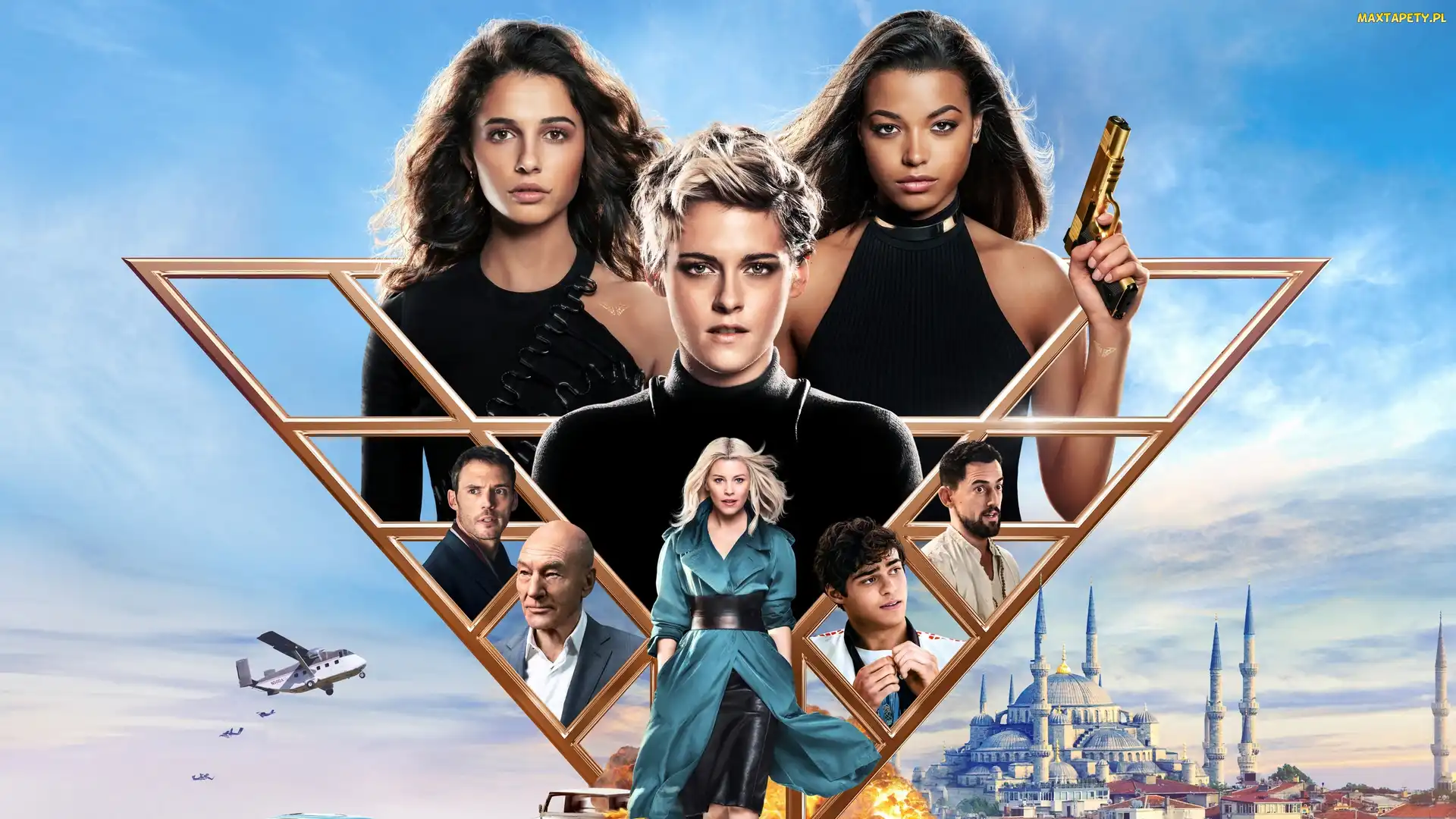 Aniołki Charliego, Kristen Stewart, Film, Aktorki, Naomi Scott, Charlies Angels, Elizabeth Banks, Ella Balinska