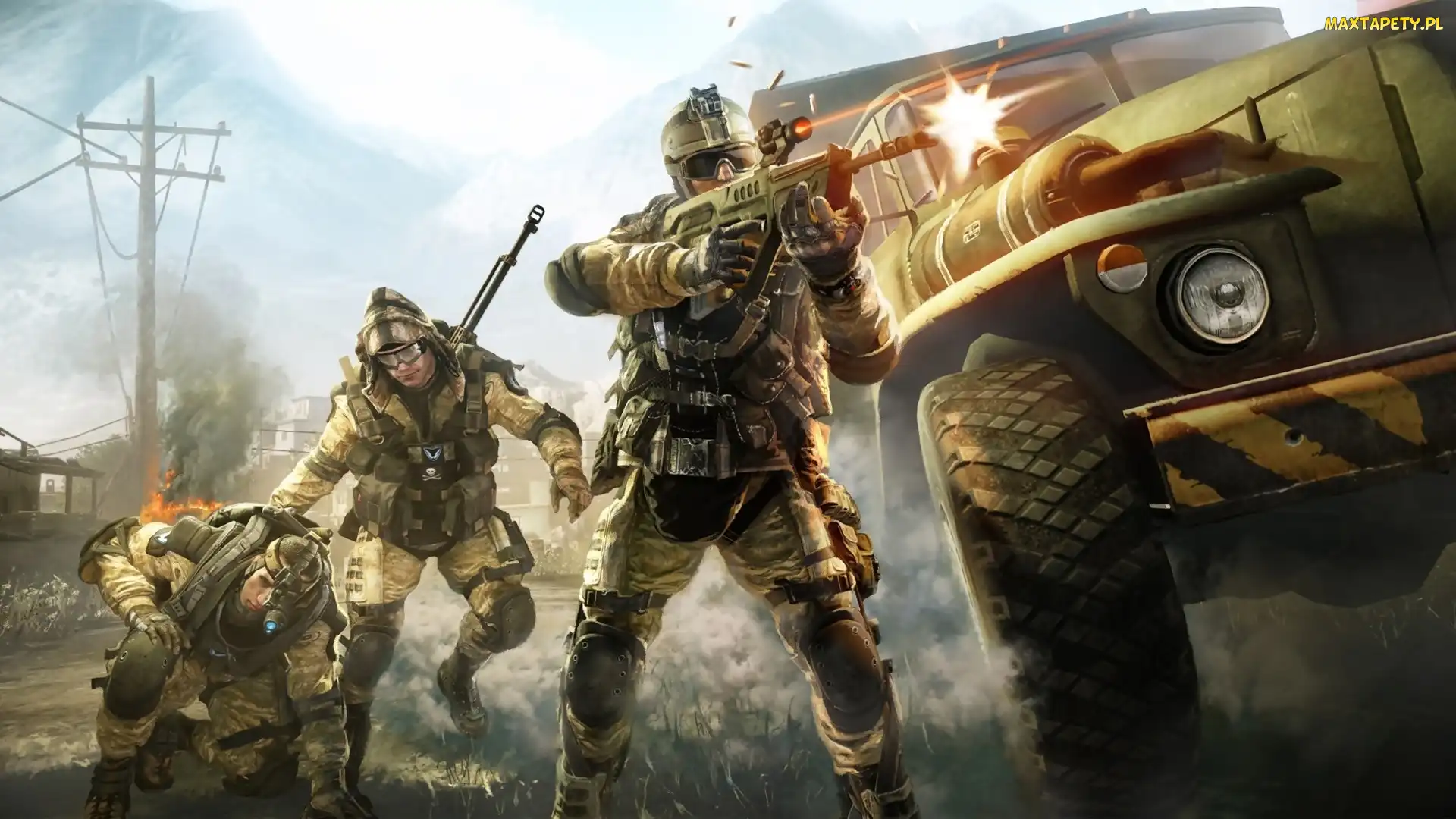 Warface, Broń, Samochód bojowy, Żołnierze, Gra