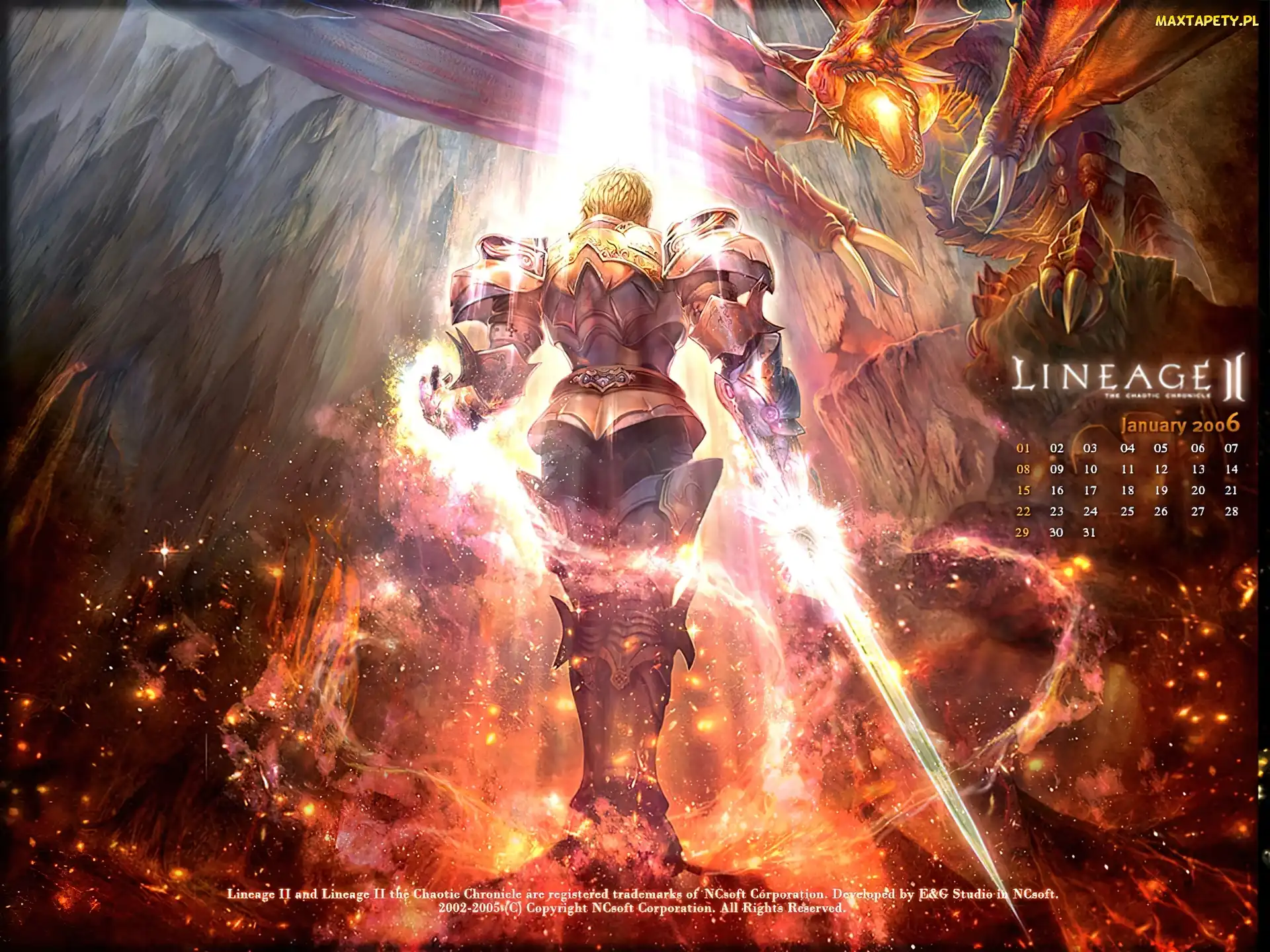 światło, smok, Lineage 2, postać