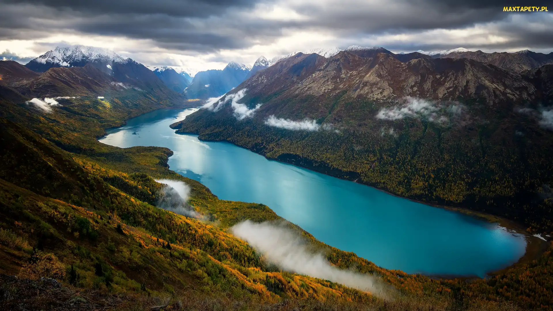 Stany Zjednoczone, Alaska, Eklutna Lake, Jezioro, Góry, Gmina Anchorage