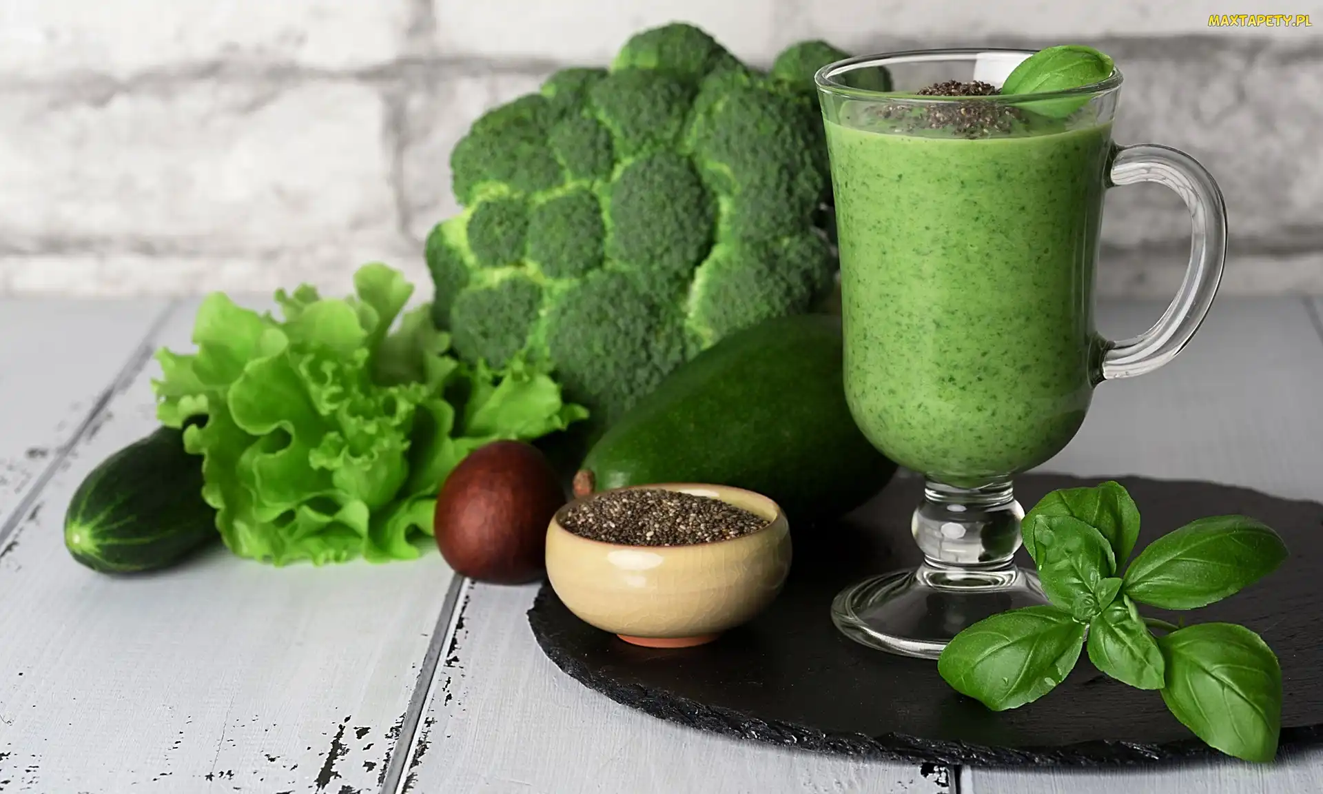 Brokuł, Awokado, Warzywa, Sałata, Napój, Ogórek, Smoothie, Zielony