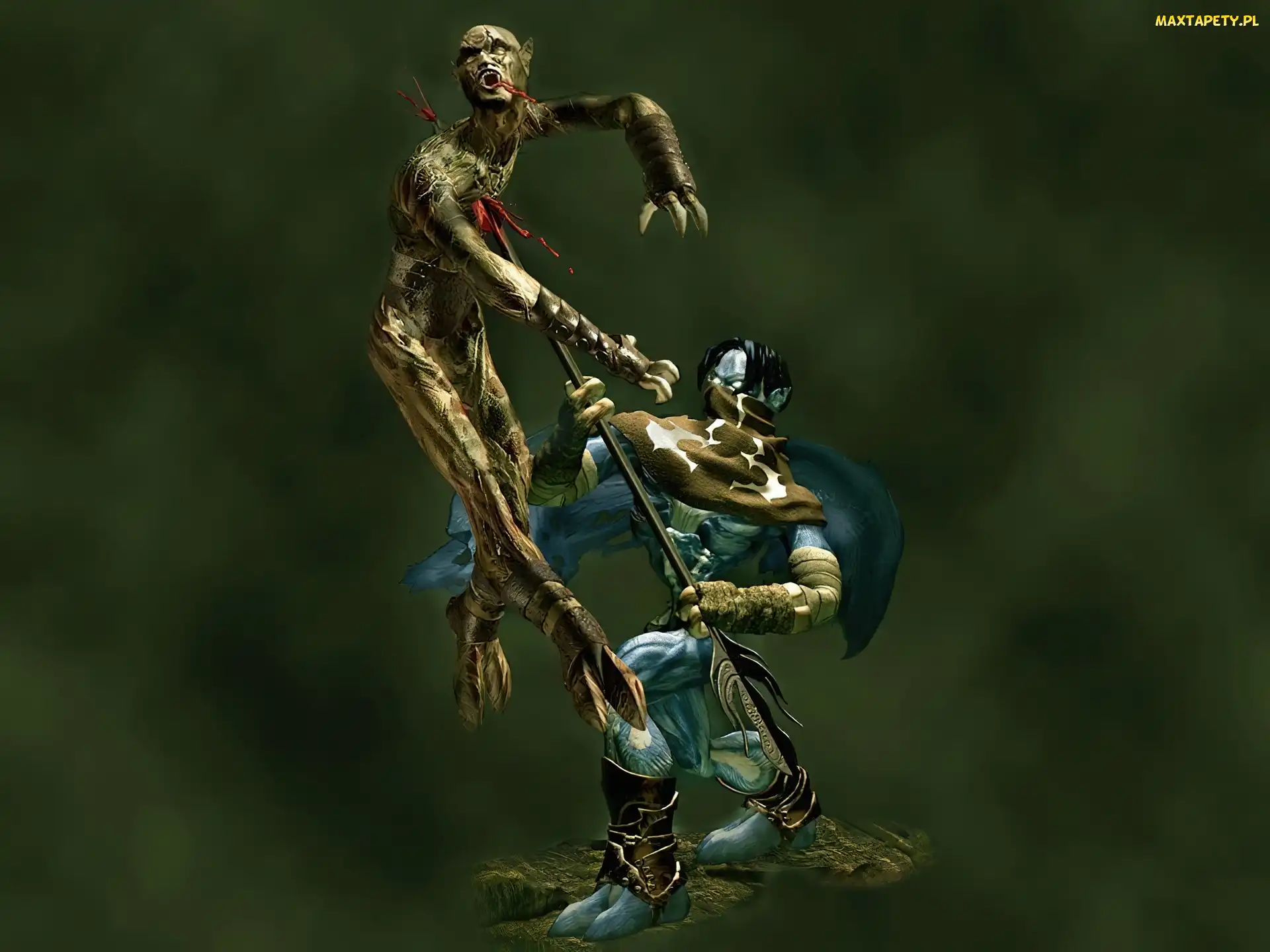 włócznia, potwór, Legacy Of Kain Soul Reaver, postać