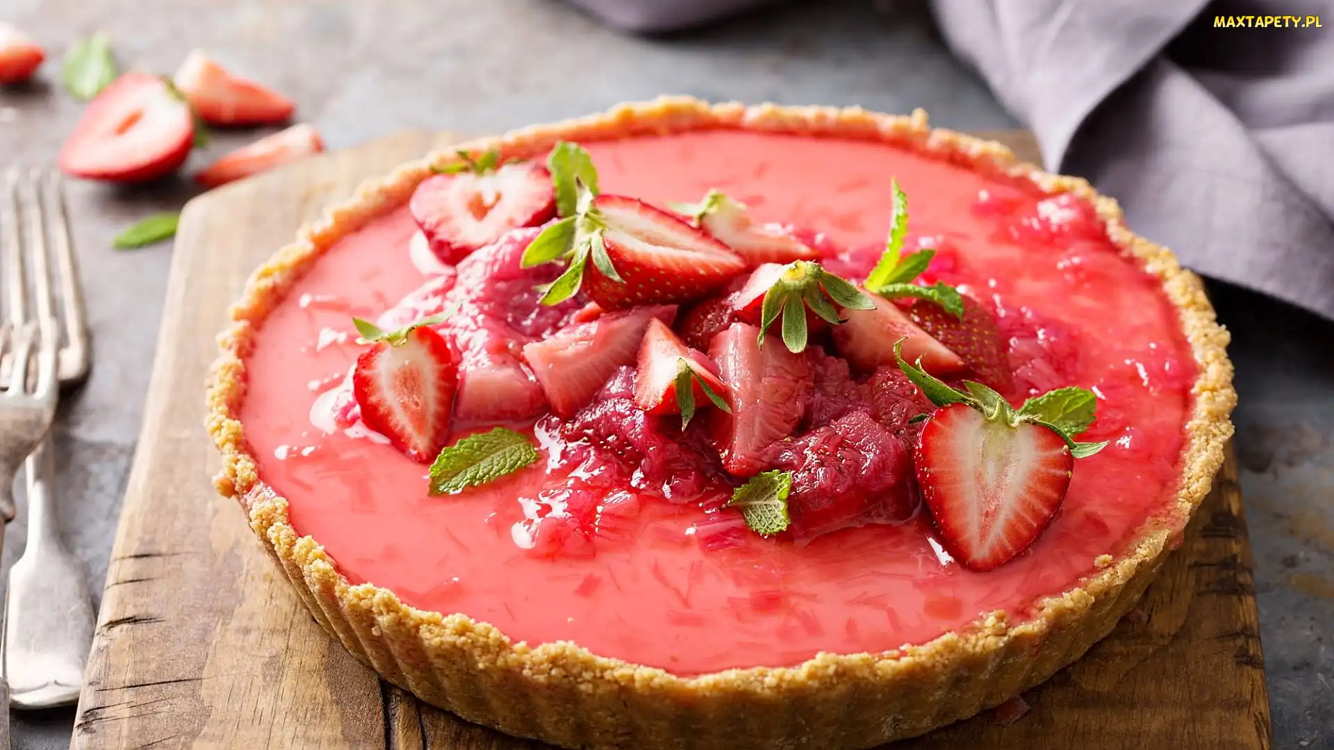 Tarta, Truskawki, Ciasto