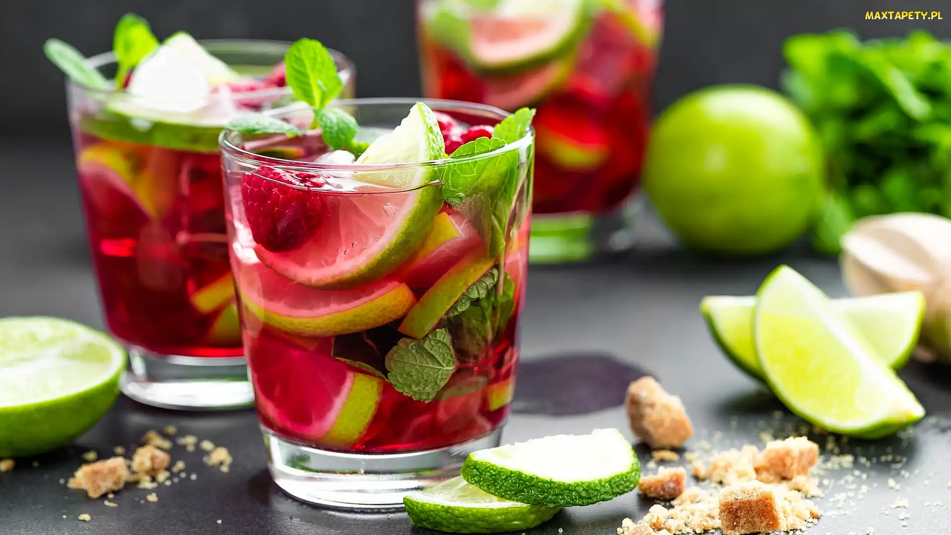 Mięta, Limonka, Drinki, Szklanki