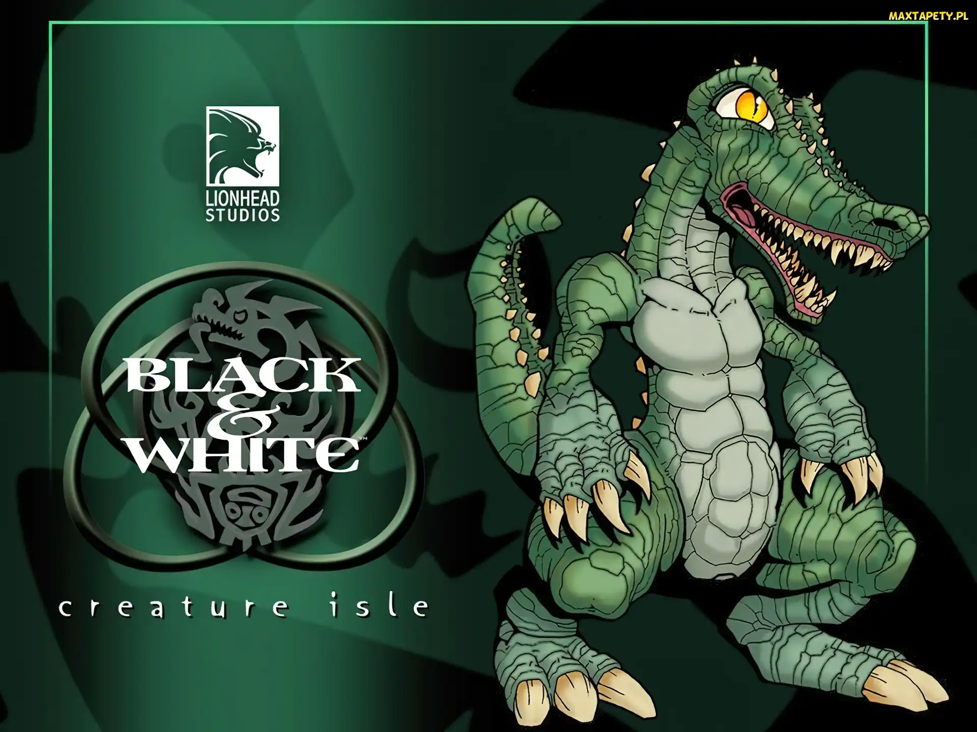 krokodyl, logo, Creature Isle