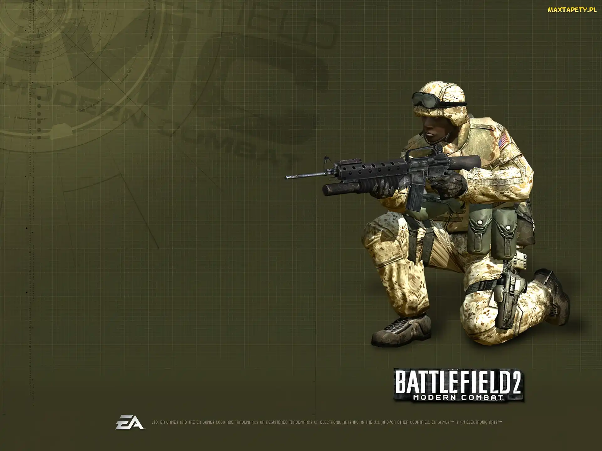 żołnierz, broń, Battlefield 2