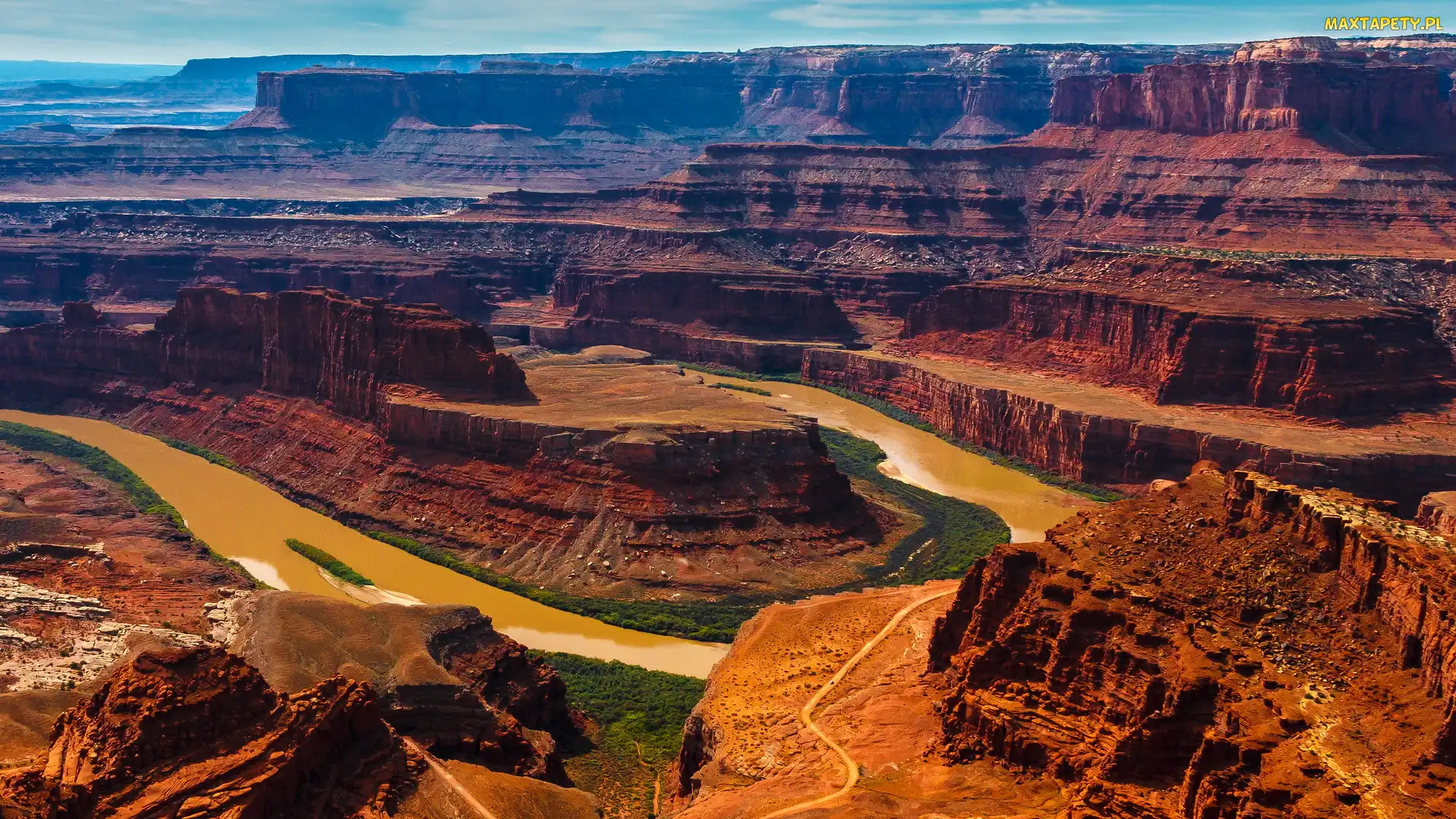 Skały, Stany Zjednoczone, Stan Utah, Park stanowy Dead Horse Point, Rzeka Kolorado