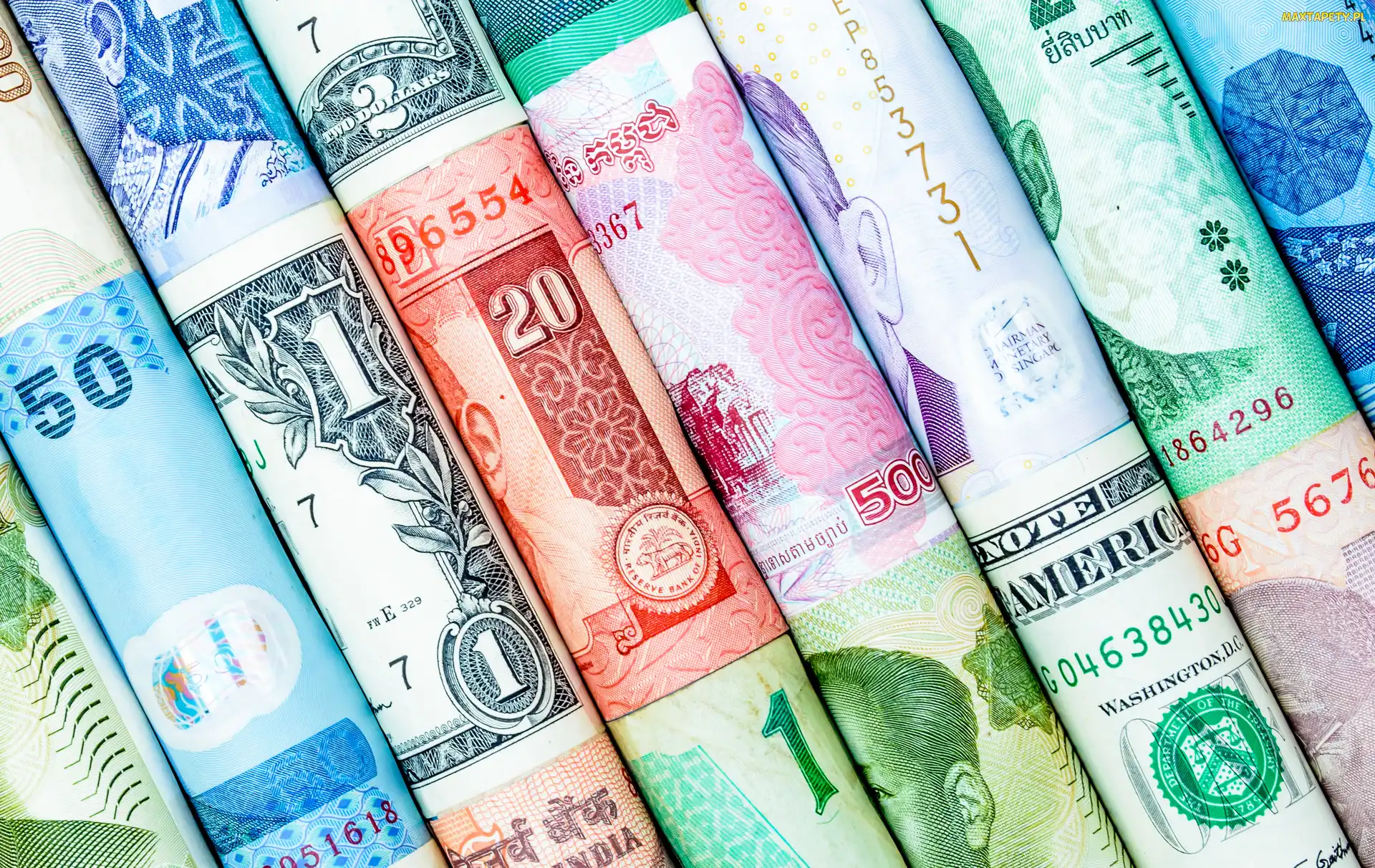 Banknoty, Rulony, Pieniądze