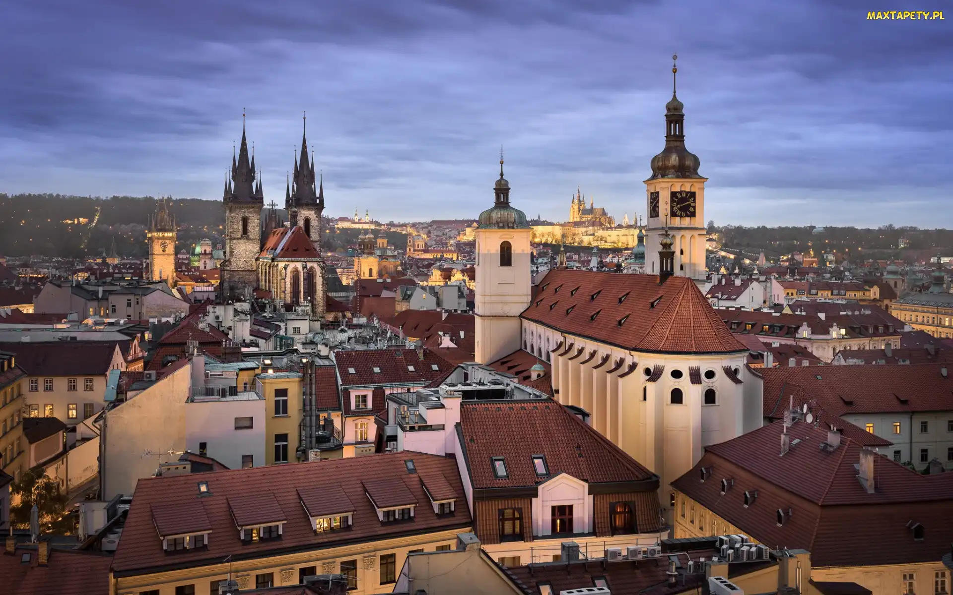 Kościół Marii Panny przed Tynem, Kościół św Jakuba, Praga, Czechy, Domy, Stare Miasto