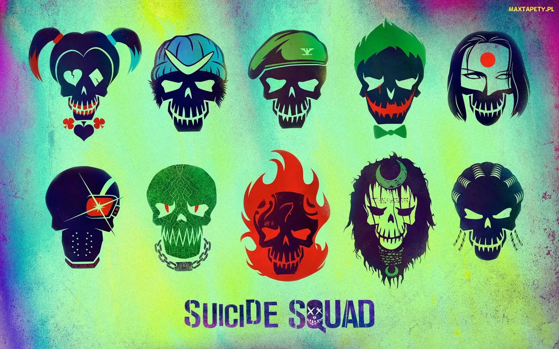 Okładka, Various Artists, Suicide Squad The Album, Czaszki, Płyta