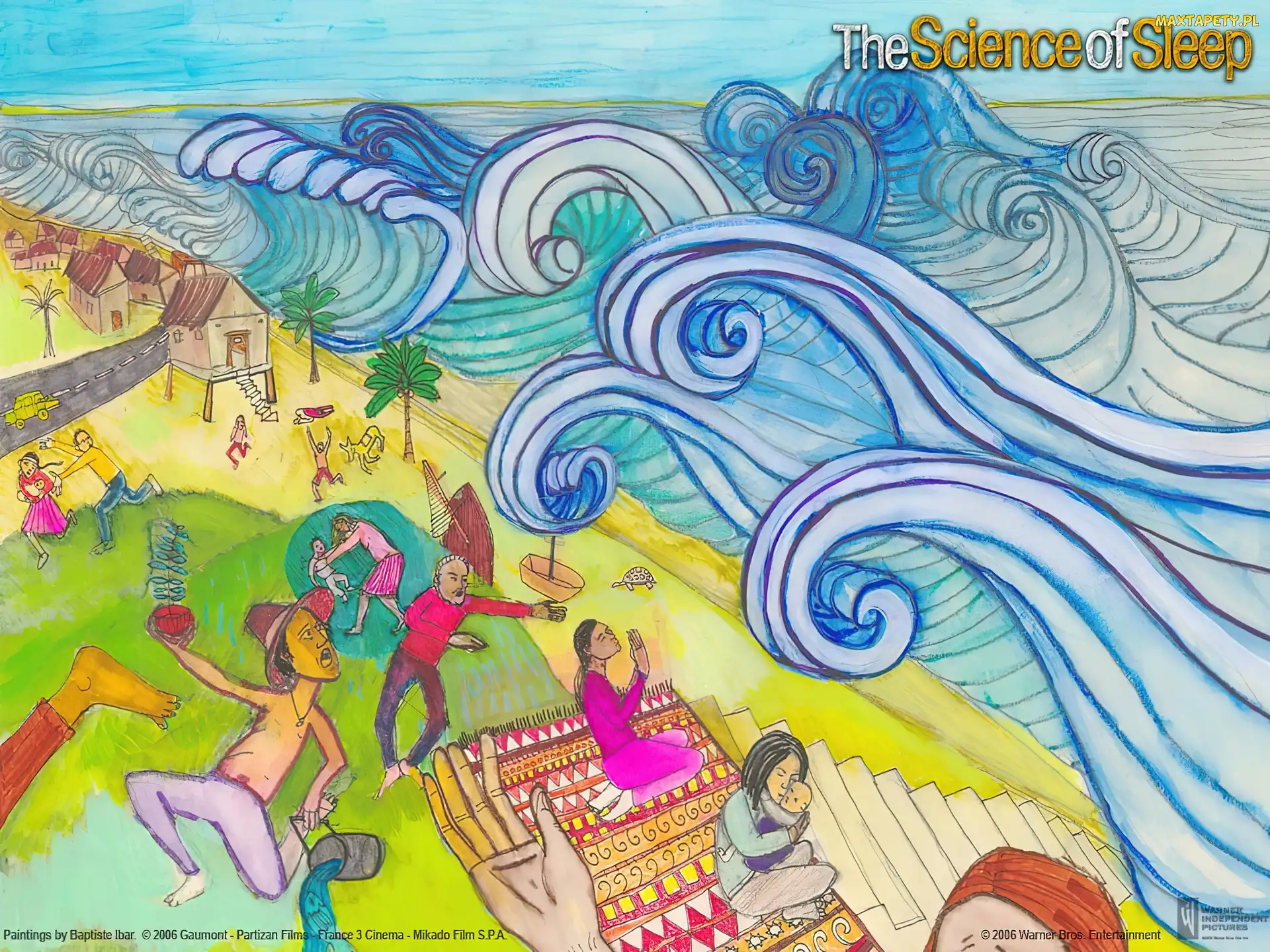 tsunami, The Science Of Sleep, strach, fale, ocean, ludzie, klęska