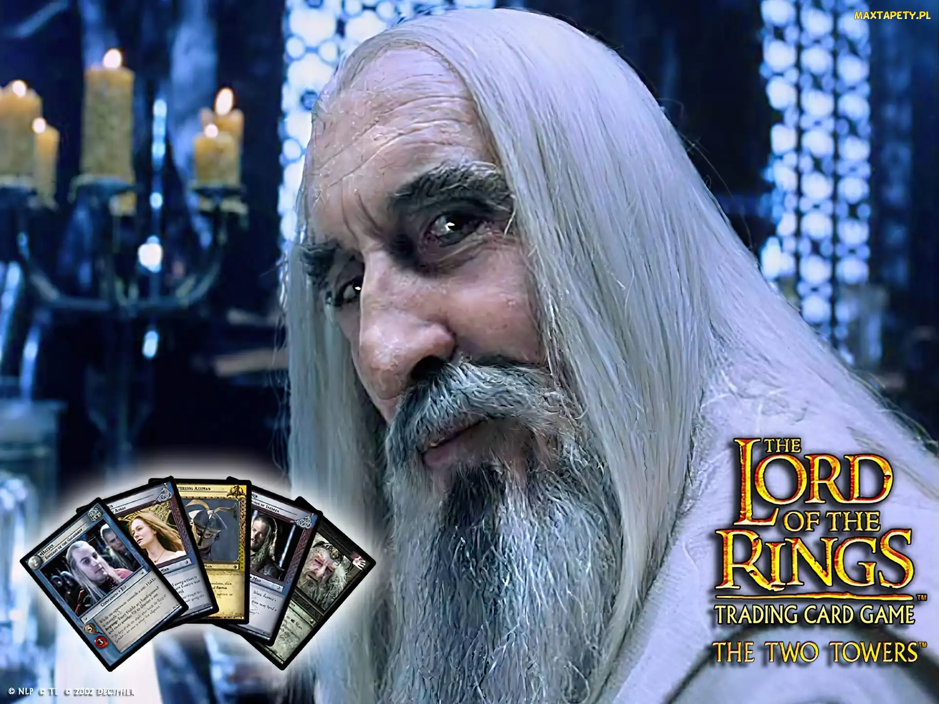 The Lord of The Rings, karty, świecznik, starzec