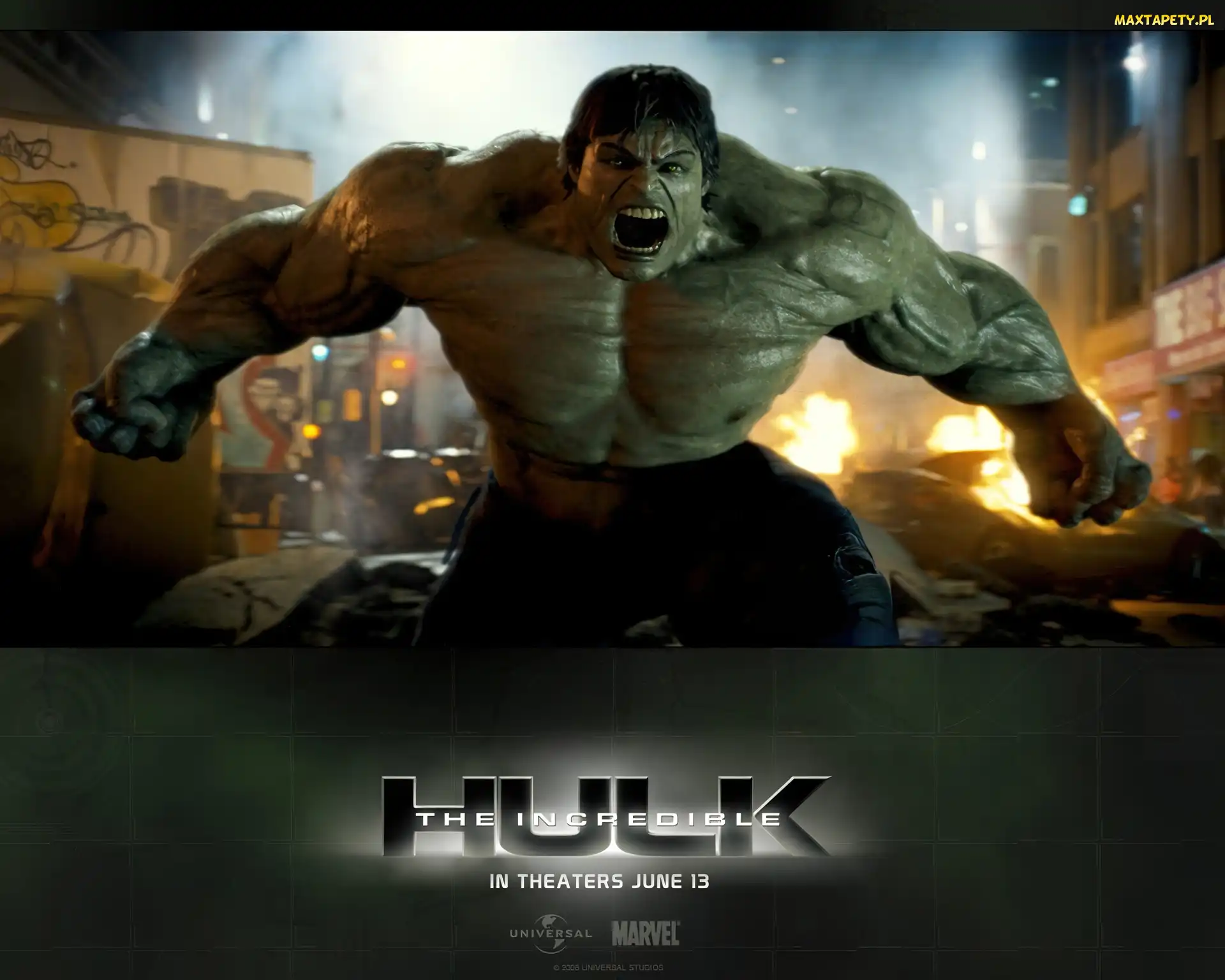 The Incredible Hulk, pożar, mięśnie, stwór