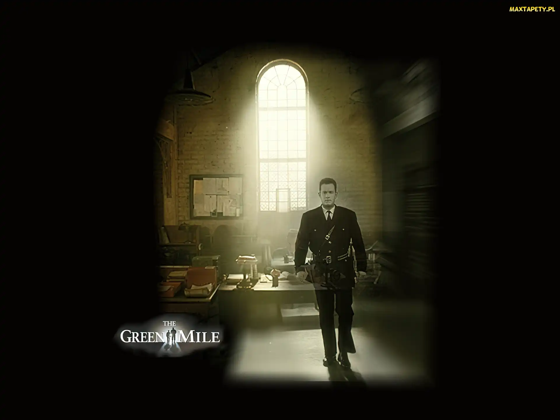 Tom Hanks, mundur, biuro, okno, The Green Mile