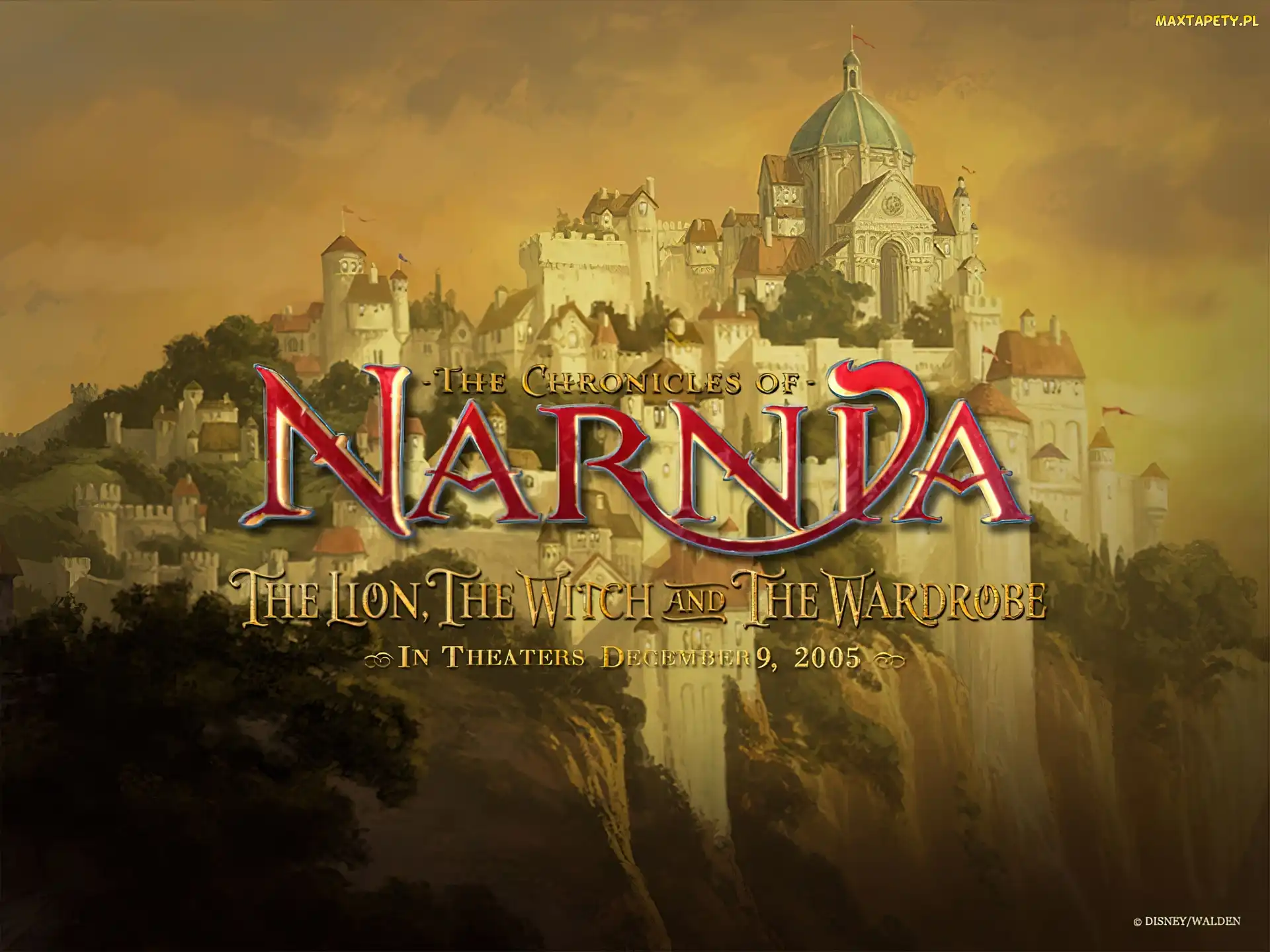 wzgórze, napis, The Chronicles Of Narnia, pałac