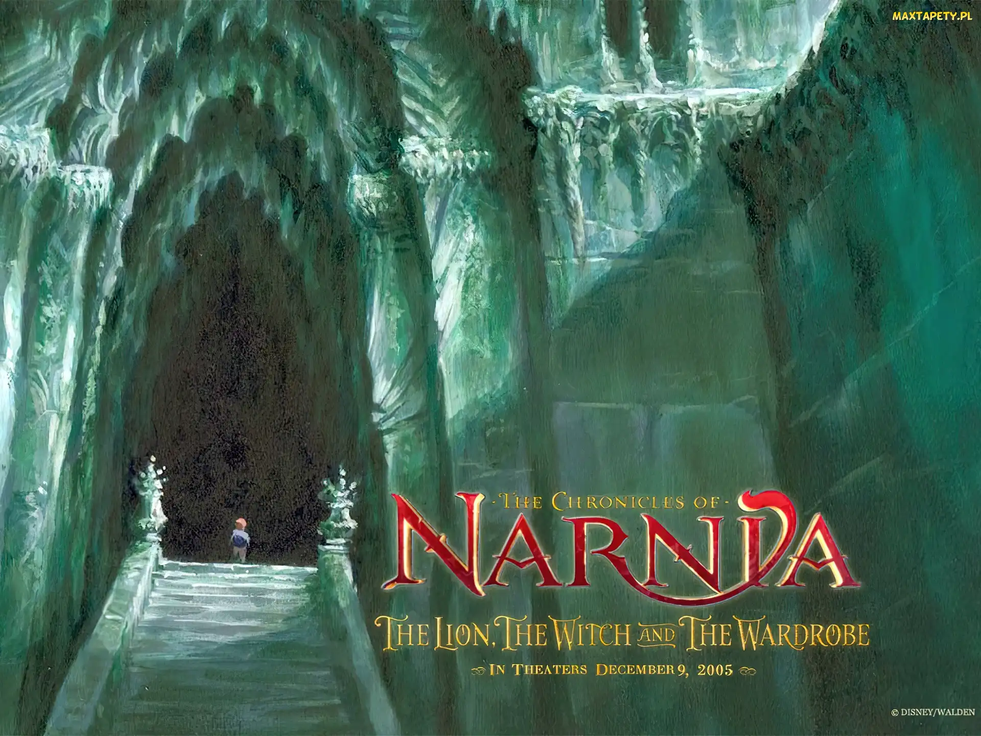 The Chronicles Of Narnia, napis, dziecko, schody, zamek