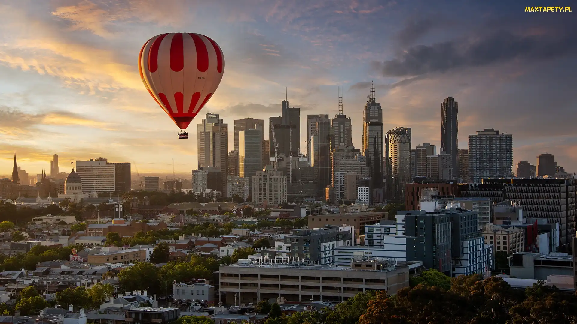 Balon, Australia, Melbourne, Wieżowce