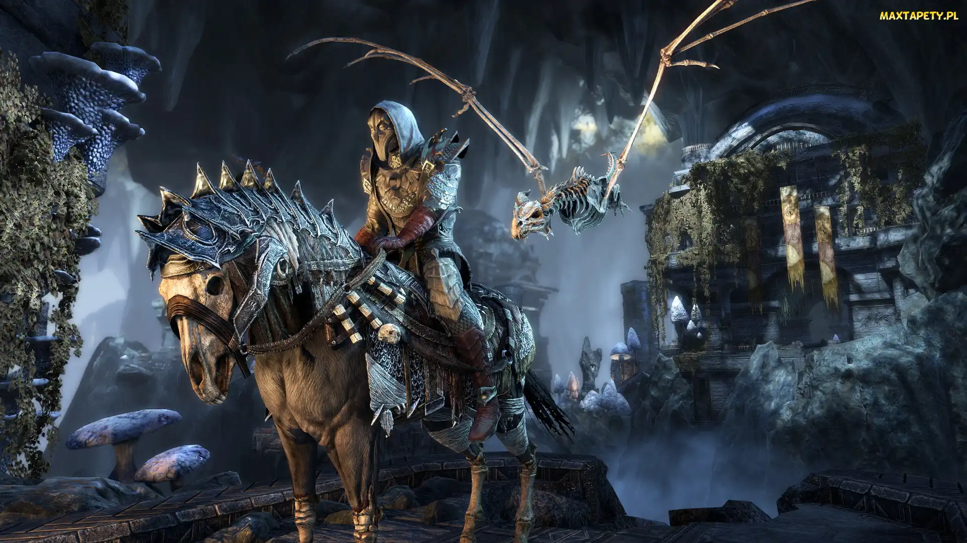 Smoka, Szkielet, The Elder Scrolls Online Morrowind, Gra, Jeździec, Koń