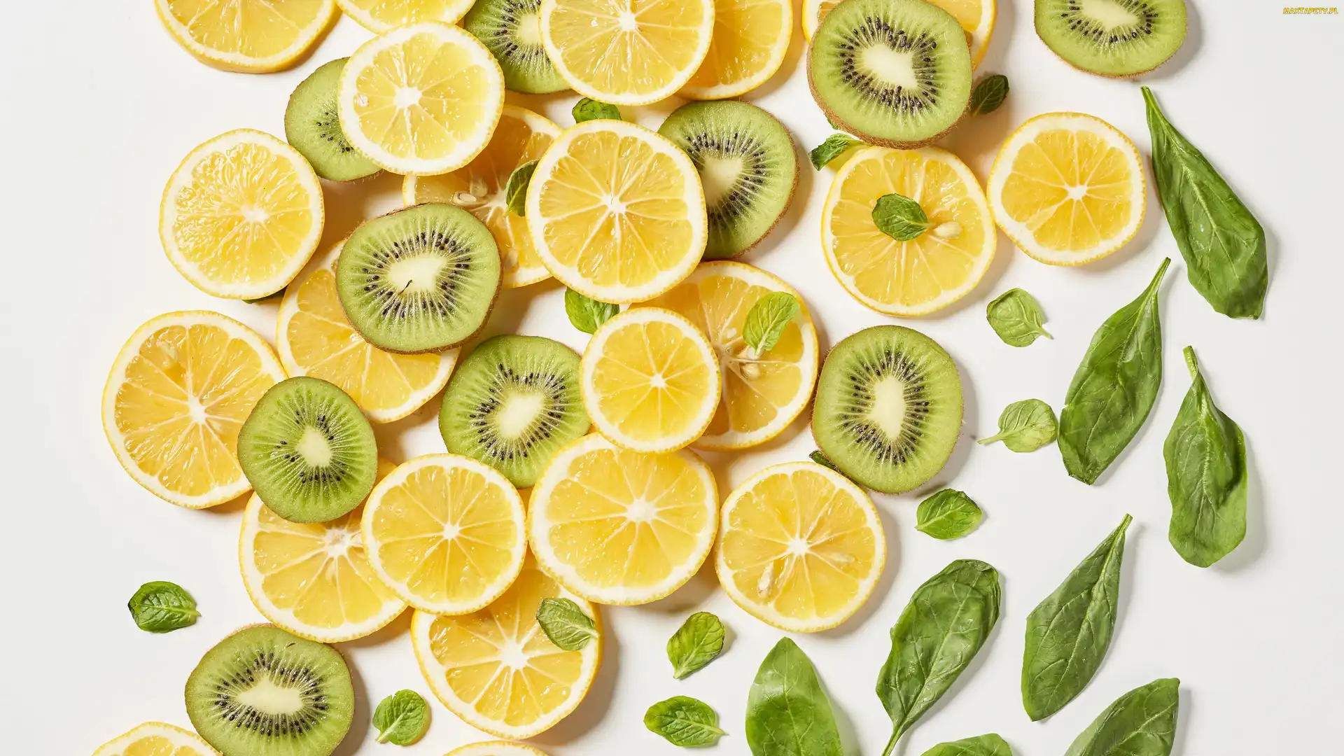 Plasterki, Listki, Kiwi, Cytryny