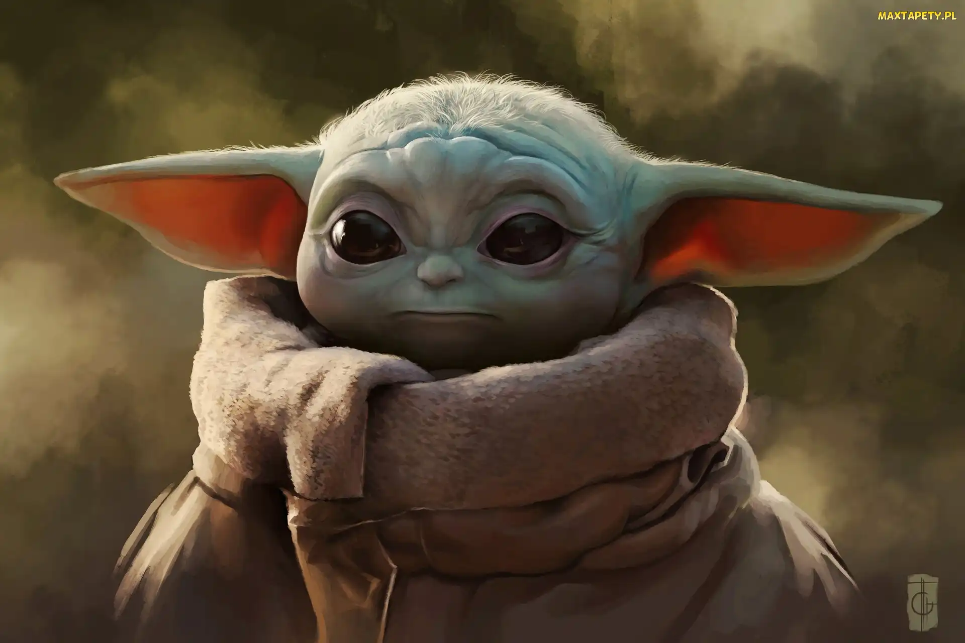 The Mandalorian, Serial, Grafika, Postać, Dziecko, Yoda, Star Wars