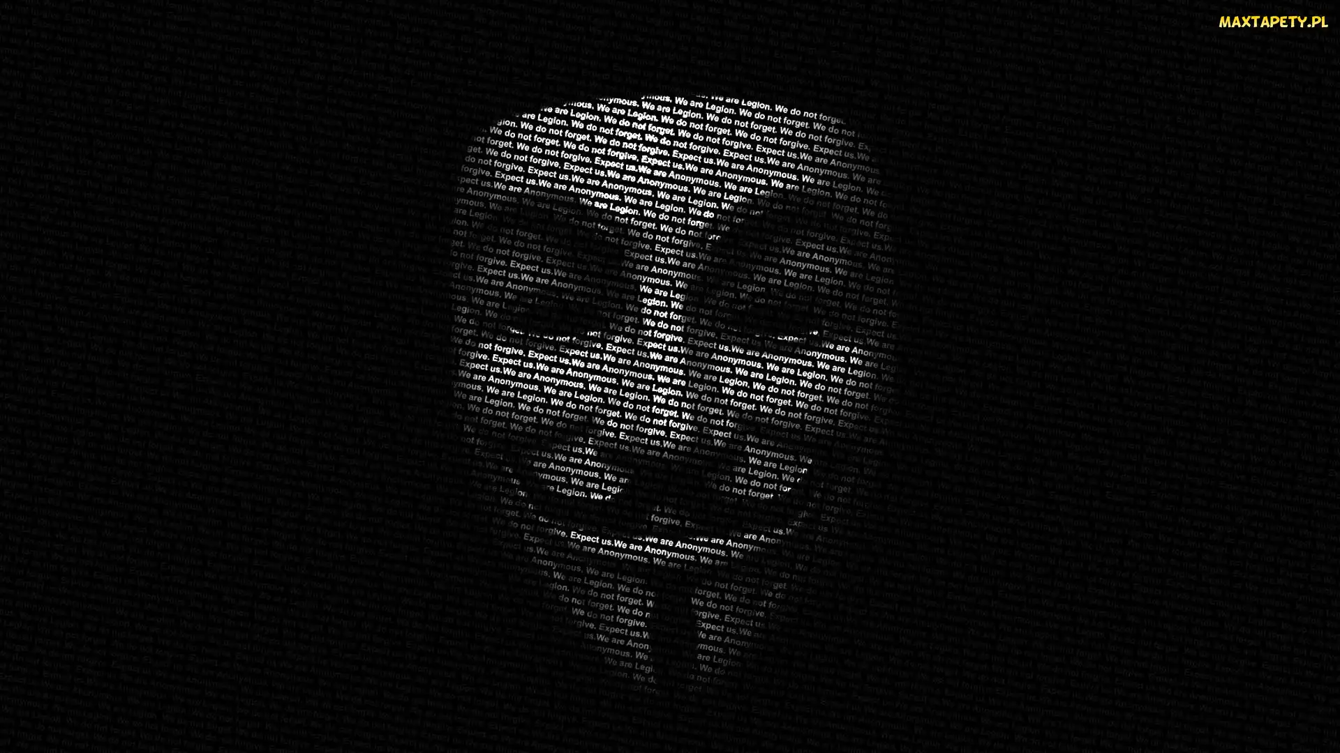 Maska, Grafika, Anonymous, Napisy