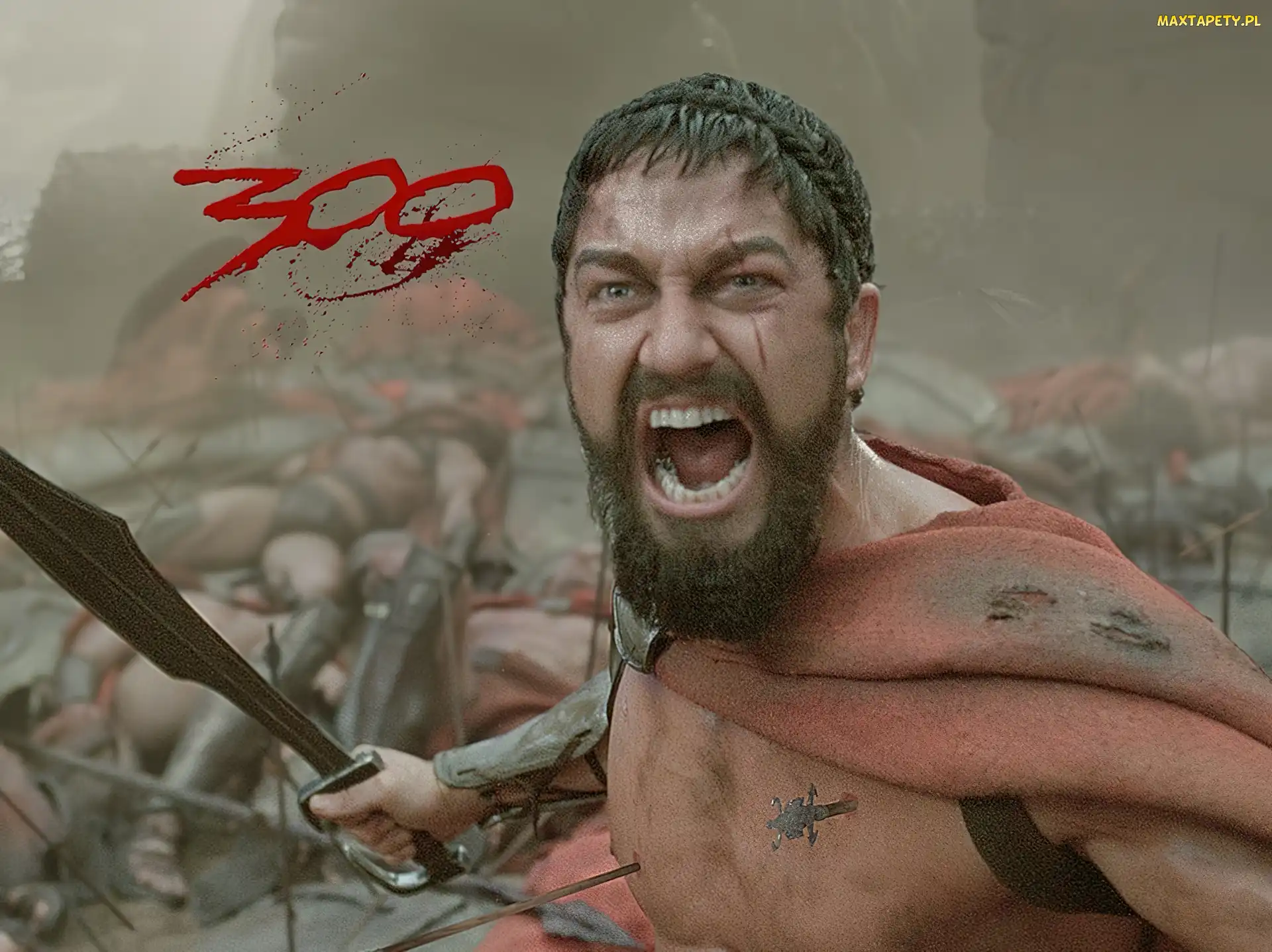 Gerard Butler, trupy, 300, miecz