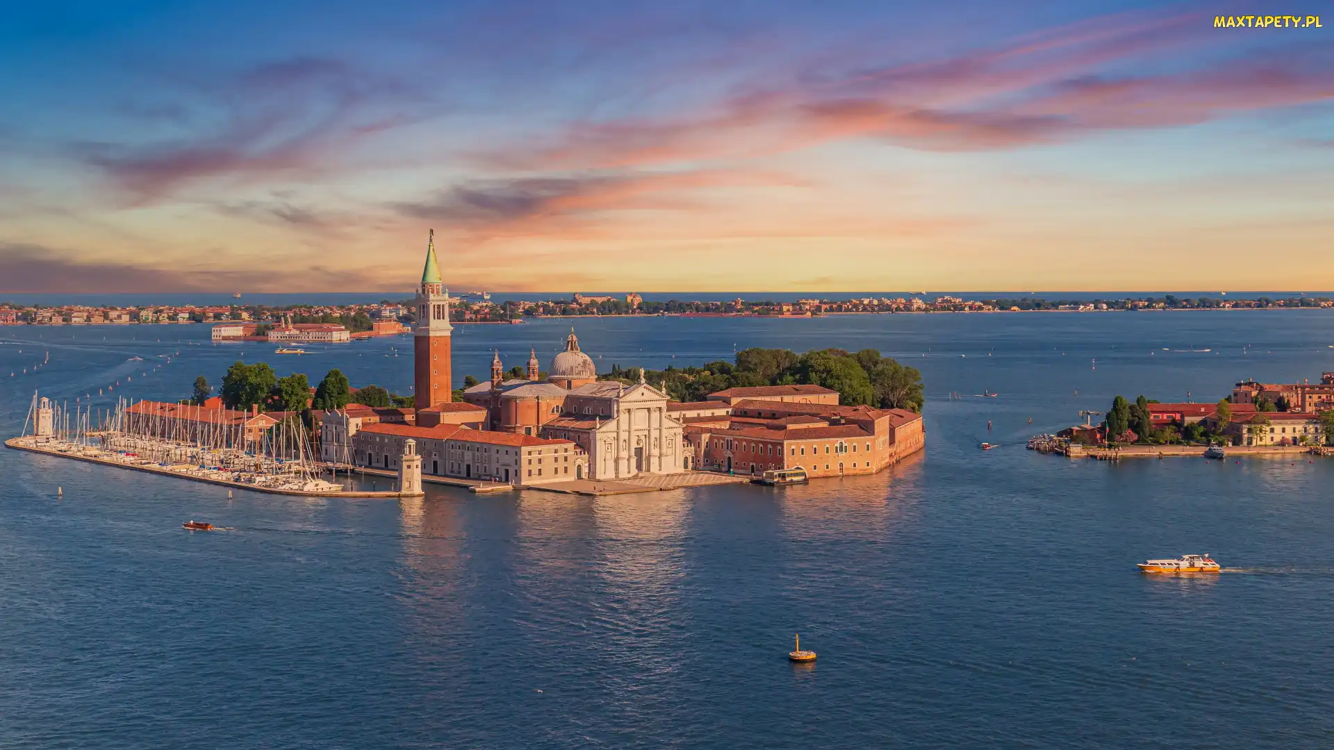San Giorgio Maggiore, Morze, Kościół, San Giorgio, Wenecja, Wyspa, Włochy, Laguna Wenecka
