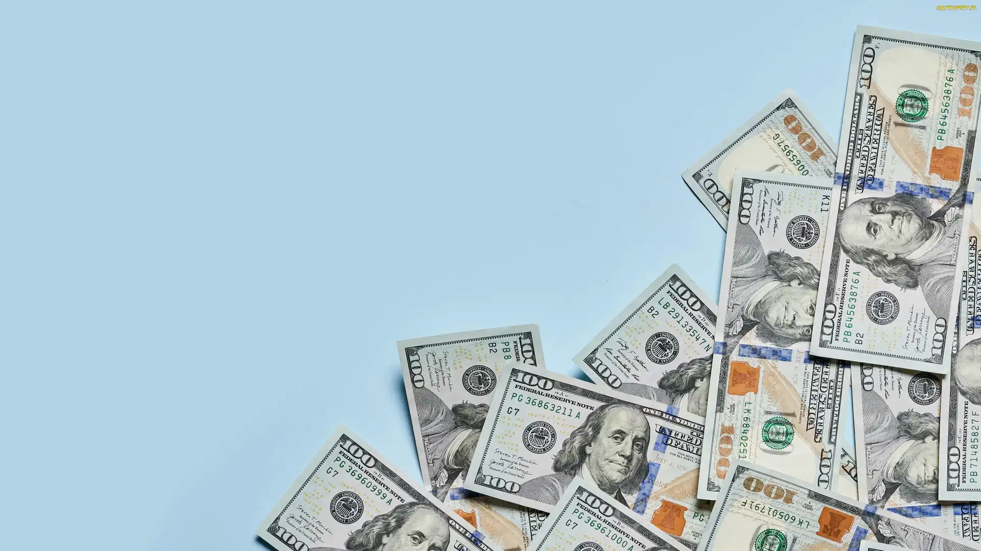 Banknoty, Pieniądze, Dolary, Waluta