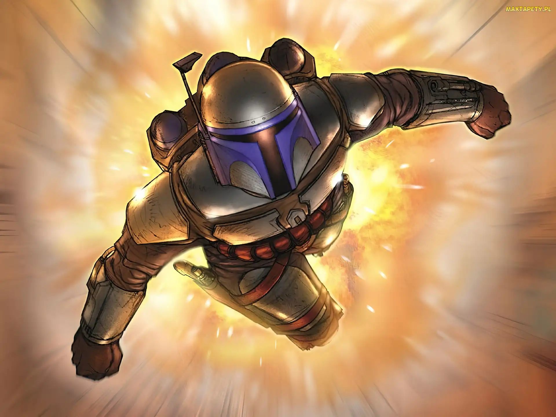 Star Wars, wybuch, robot, obrazek