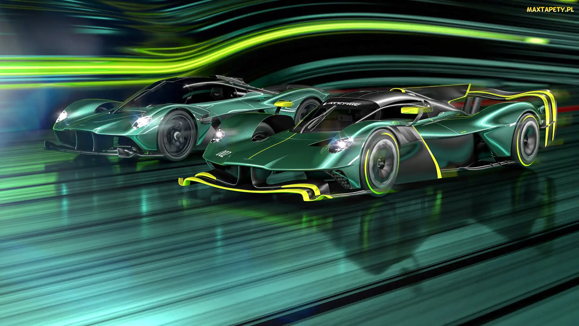 Aston Martin Valkyrie, 3D, Dwa, Samochody