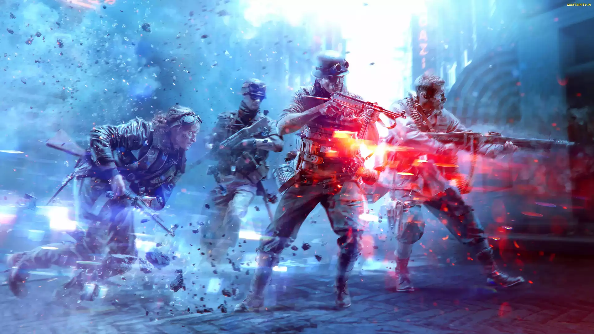 Walka, Żołnierze, Gra, Battlefield 5